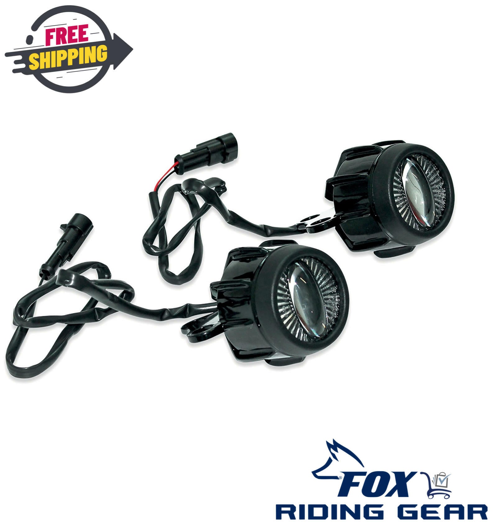 Moto Guzzi OEM LED Fog Light Kit V85 Tuareg 660 Rally 607113M - Open Box