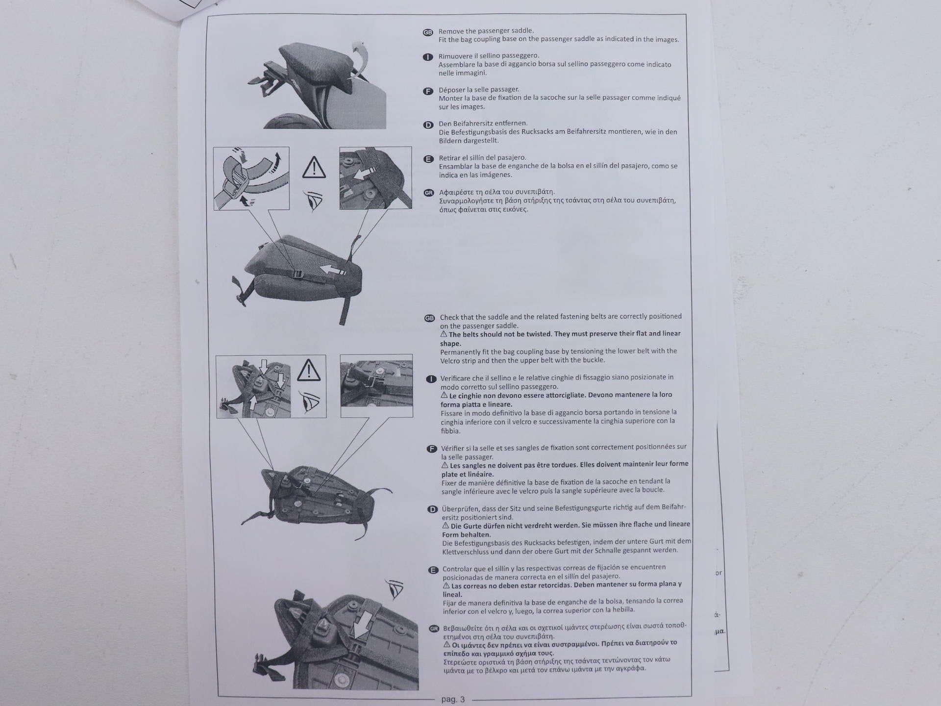 Open Box - OEM Aprilia Rear Tail Bag w/Harness - 21-26 RS660 - 2S001555