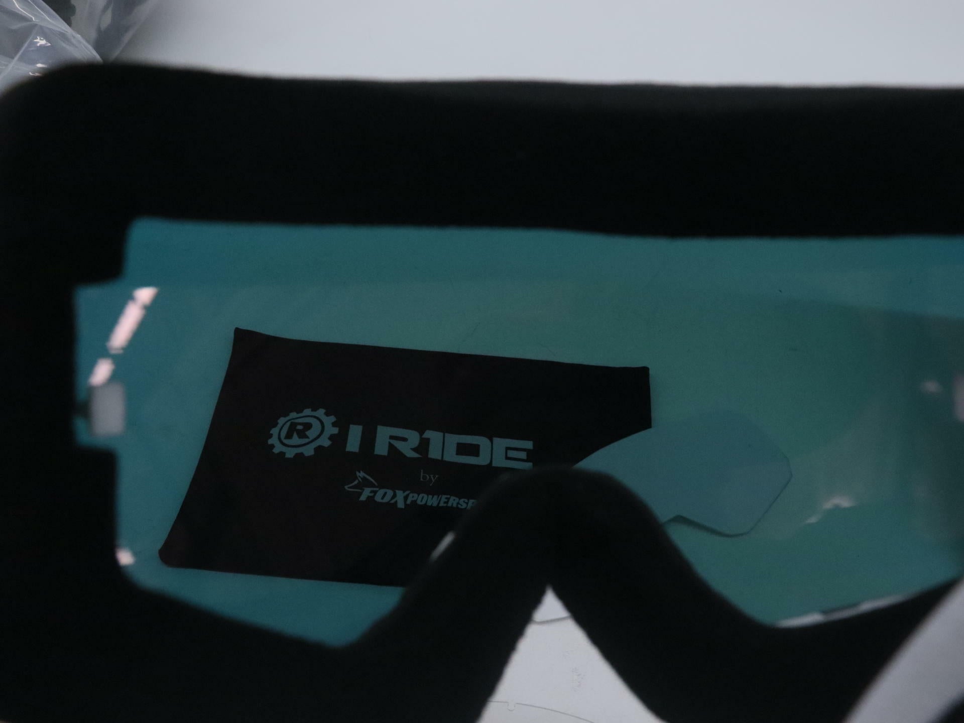 OPEN BOX - Fox Powersports ATV White Goggle w/Orange Pop Lens + Clear Lens