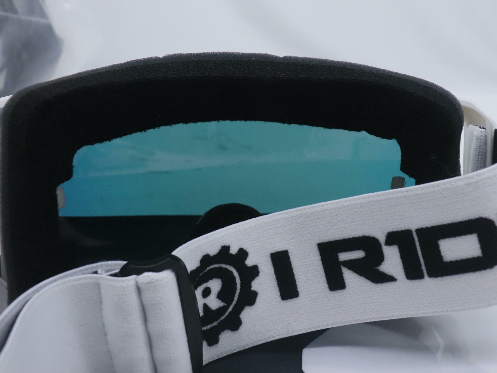 OPEN BOX - Fox Powersports Motocross White Goggle w/Orange Pop Lens + Clear Lens