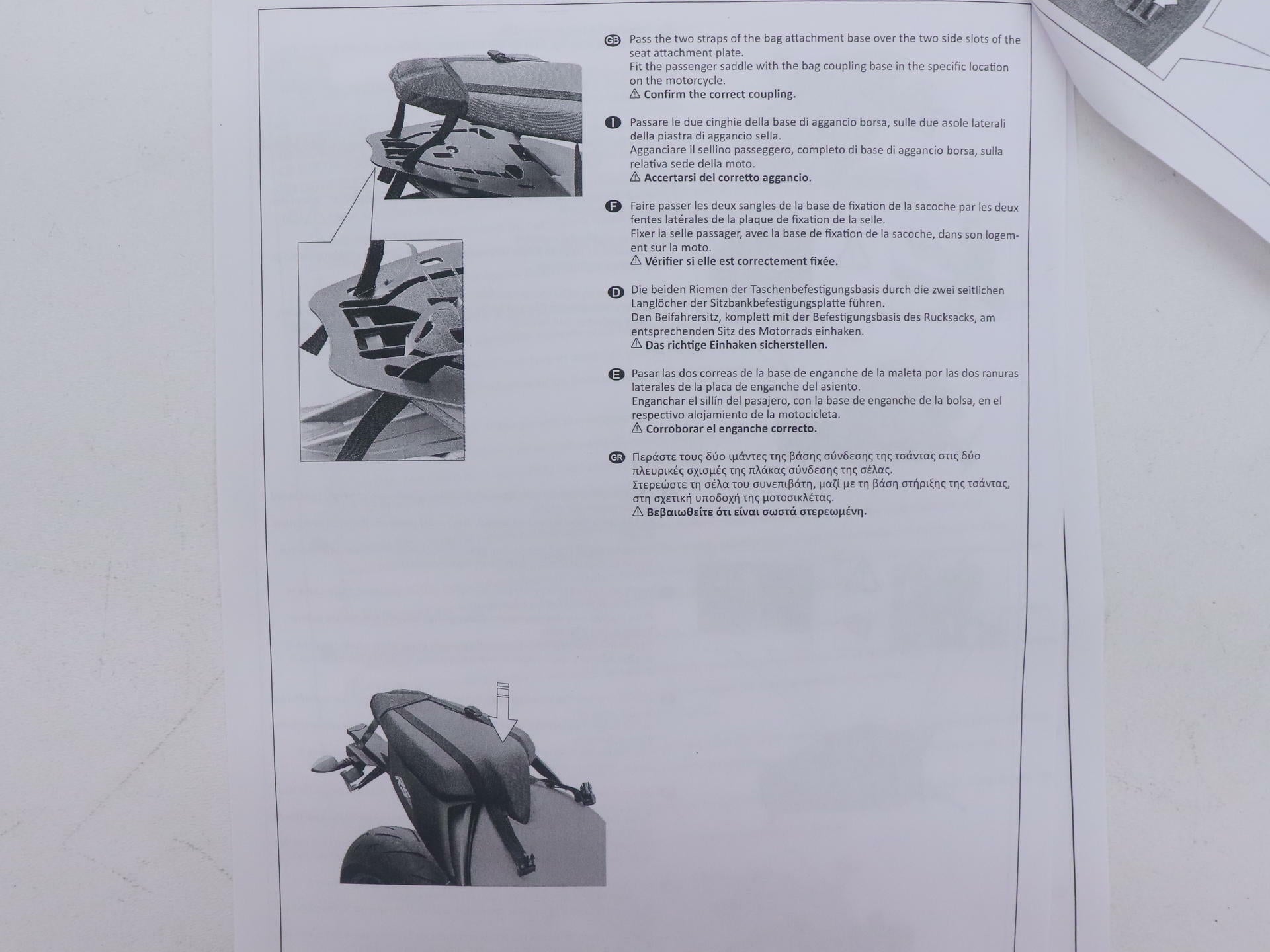 Open Box - OEM Aprilia Rear Tail Bag w/Harness - 21-26 RS660 - 2S001555