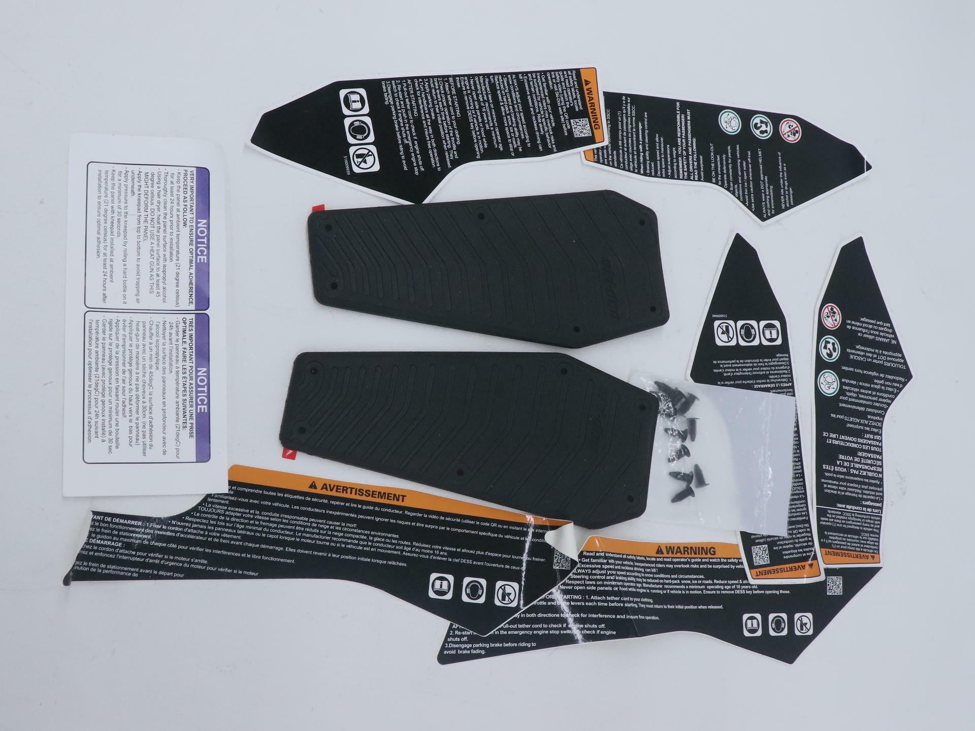 OEM Ski-Doo Knee Pad Impact Absorption Kit - REV Gen4 - 860201917 - Open Box