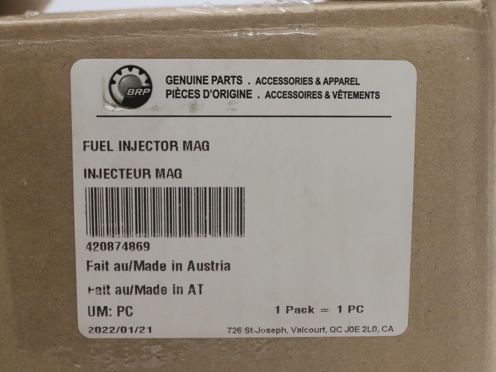 Ski-Doo OEM Fuel Injector Mag MXZ Renegade Skandic 420874869 - Open Box