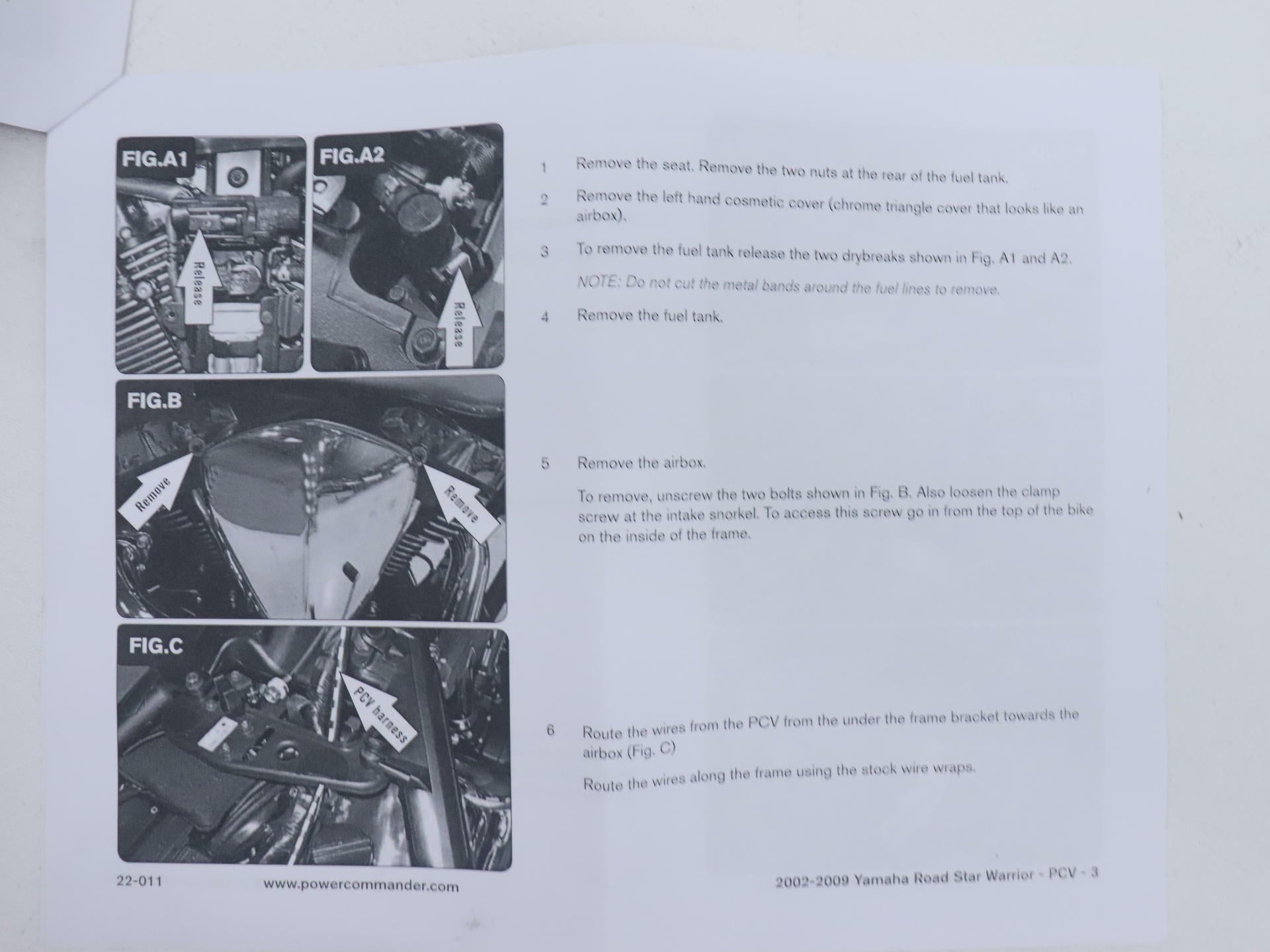 OPEN BOX - Power Commander V Fuel Injection Module Road Star Warrior - 22-011