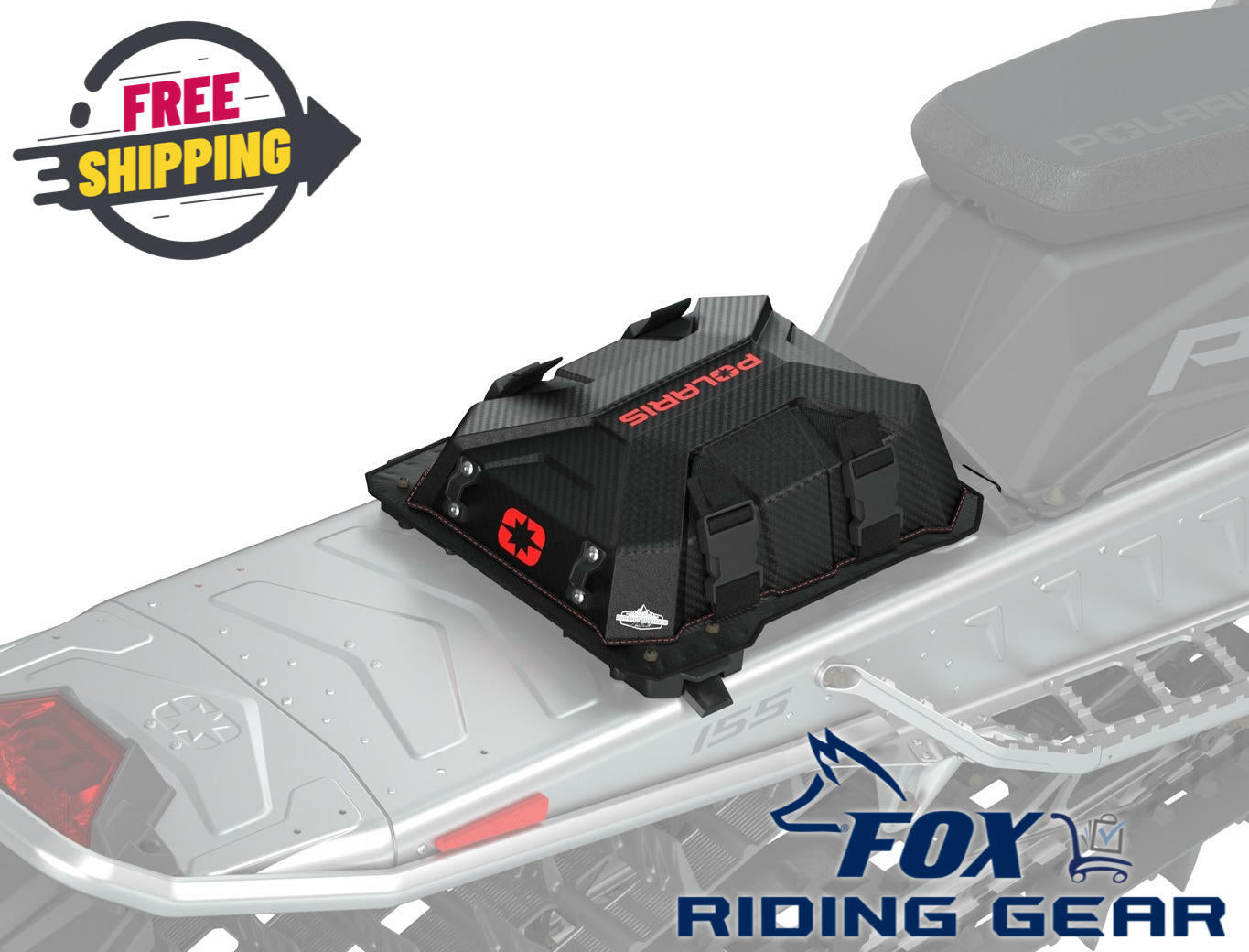 OPEN BOX - OEM Polaris Lock & Ride Flex Medium Burandt Bag BLACK & RED - 2889897