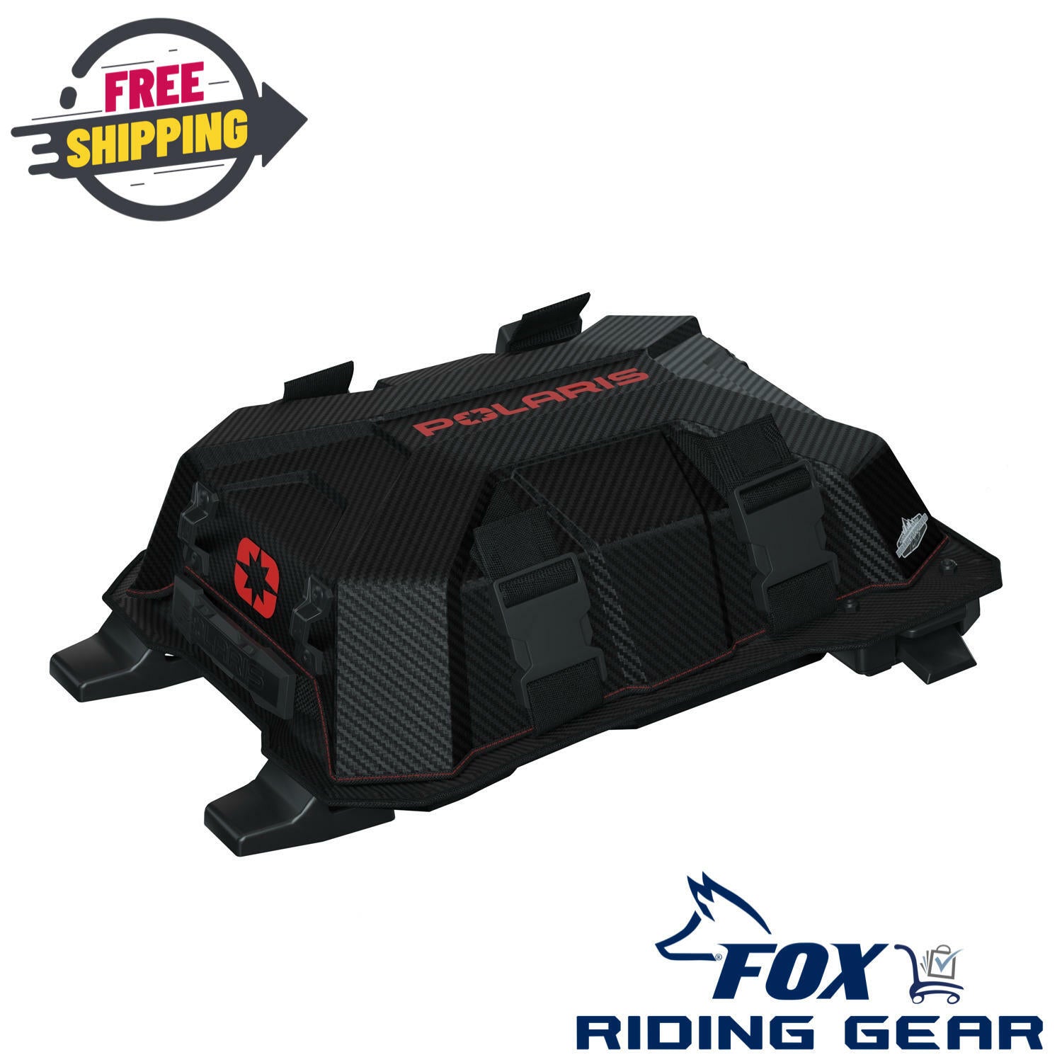 OPEN BOX - OEM Polaris Lock & Ride Flex Medium Burandt Storage Bag RED - 2889897