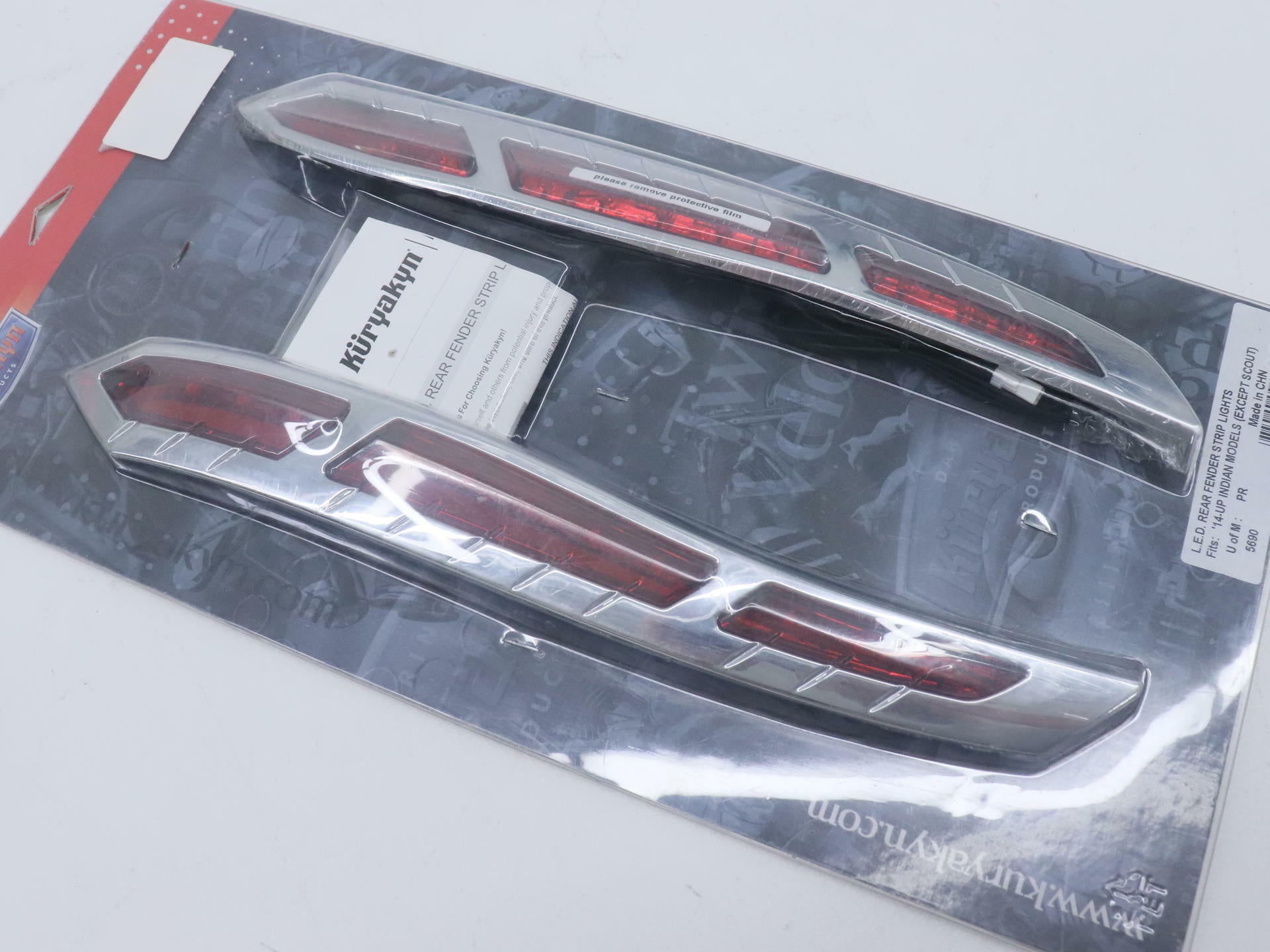 OPEN BOX - Kuryakyn REAR Fender Brake Light Strip Indian Chief Roadmaster - 5690