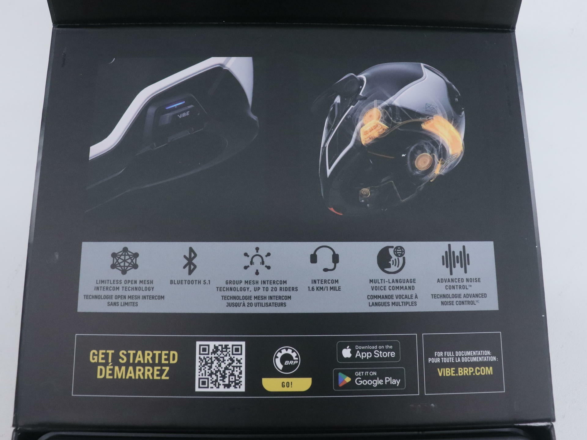 Ski-Doo 9290860093 VIBE Communication System Bluetooth Superior Audio Voice Activated - Open Box