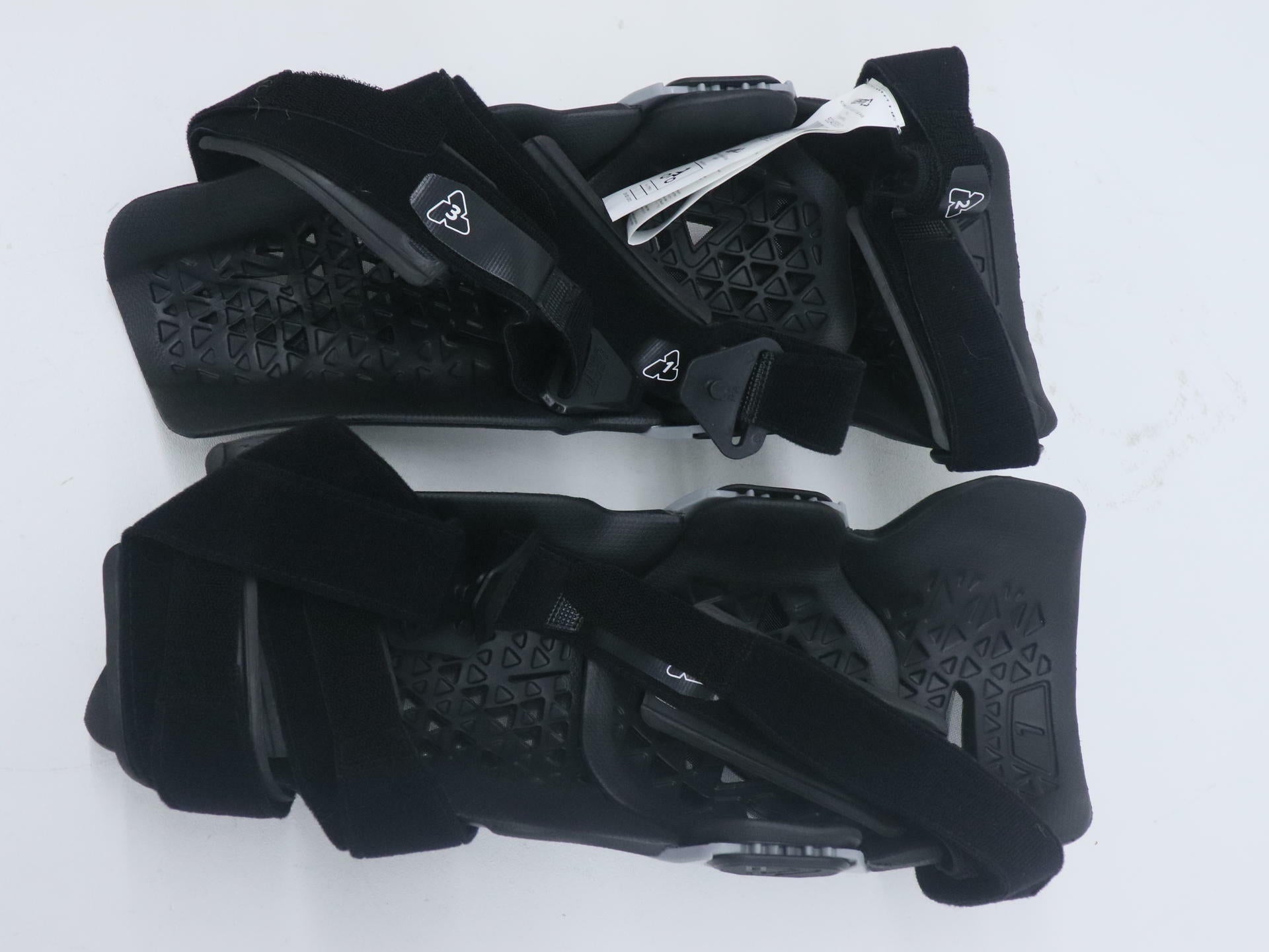 OPEN BOX - Leatt Knee Shin Guards Dual Axis Forge GREY - ADULT 2XL - 5024060812