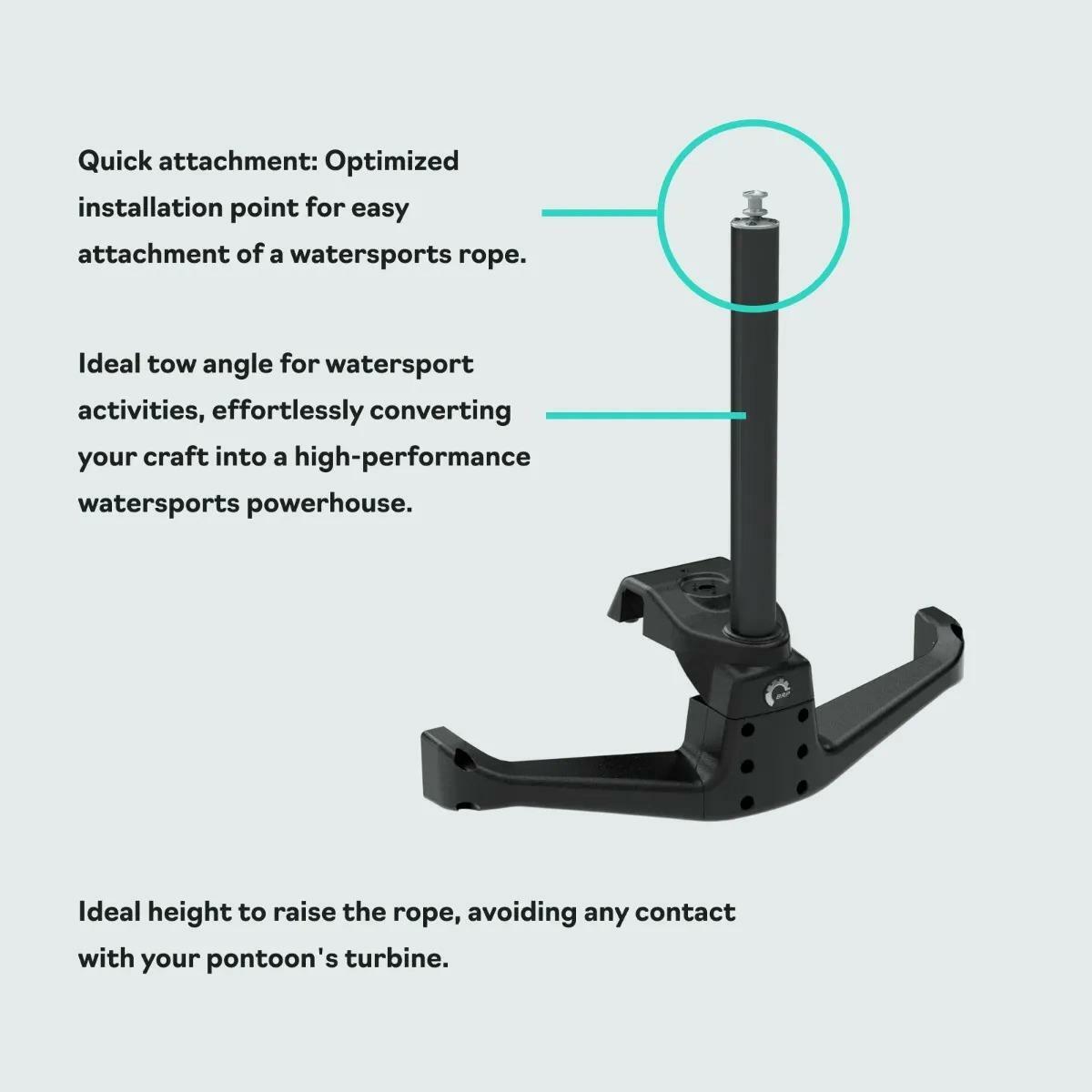 OEM Sea-Doo Switch Pontoon Wake & Ski Pylon 295100971 Tow Bar - Open Box