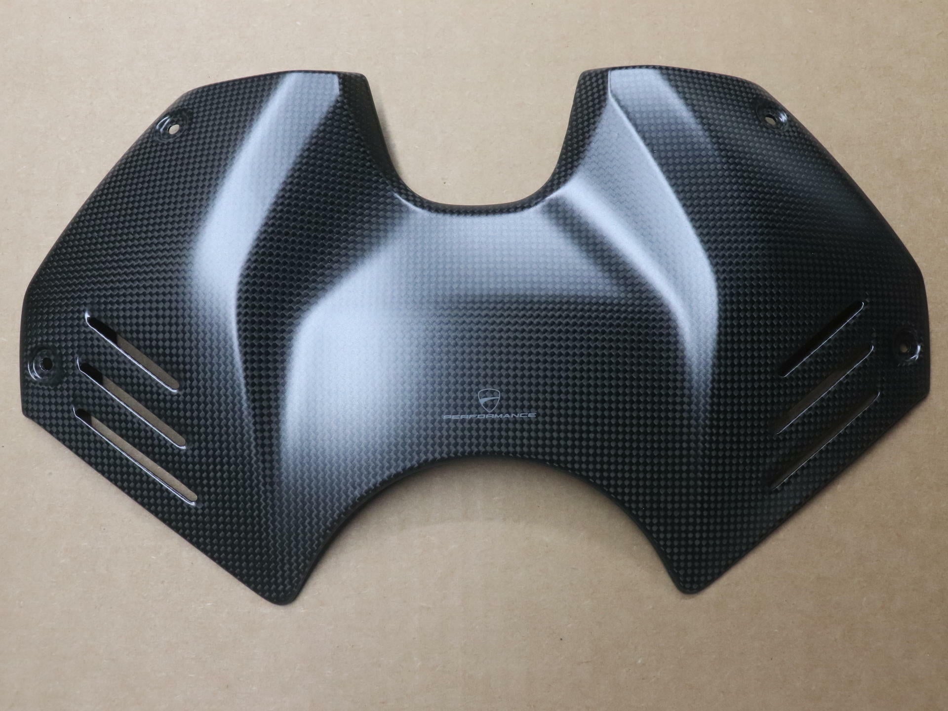 OPEN BOX - OEM Ducati Panigale V4 Carbon Fiber Fuel Tank Cover - 96981051A