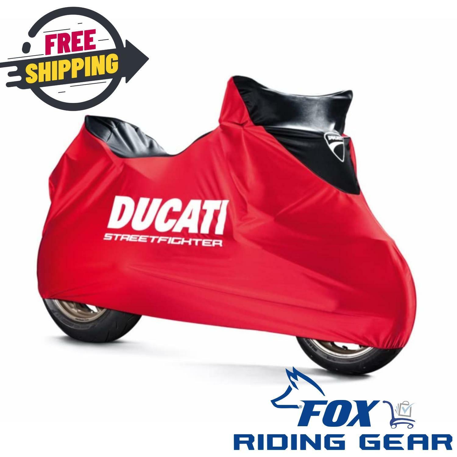 OEM Ducati Streetfighter V4 Bike Canvas Cover Red - 97580141AB - Open Box
