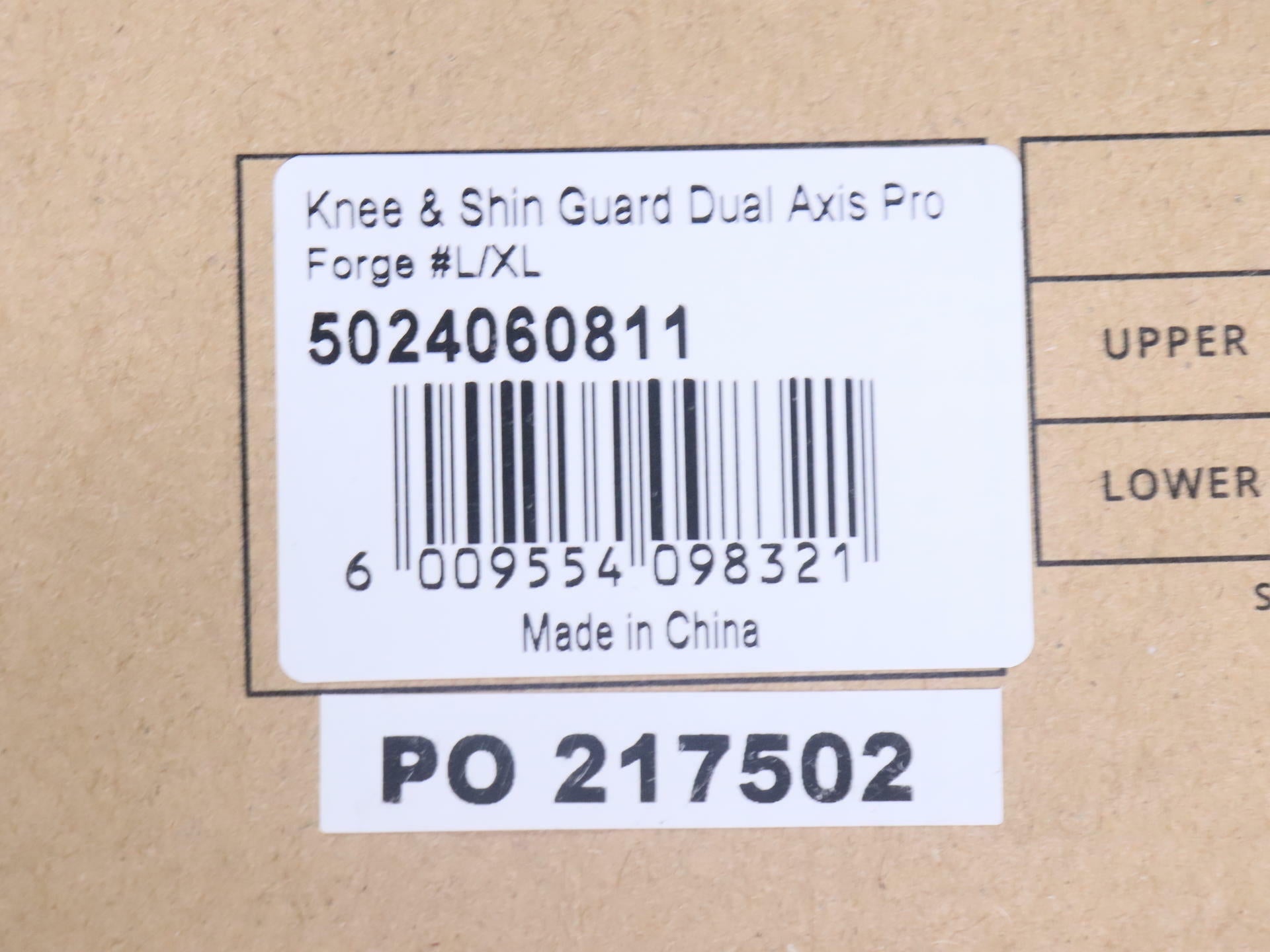 Leatt Knee & Shin Guard Protector Dual Axis Pro Forge Gray L/XL - Open Box
