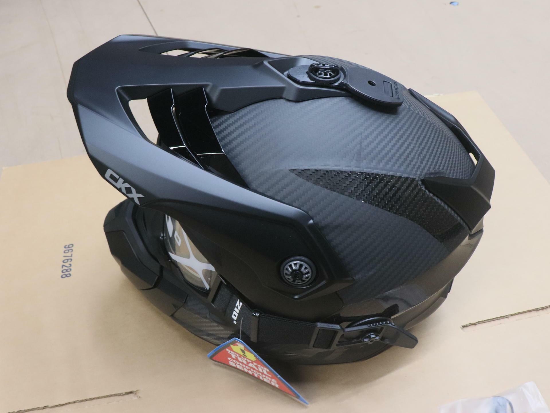 OPEN BOX - CKX Titan Original Carbon Electric Combo Helmet – Adult 3XL - 512607