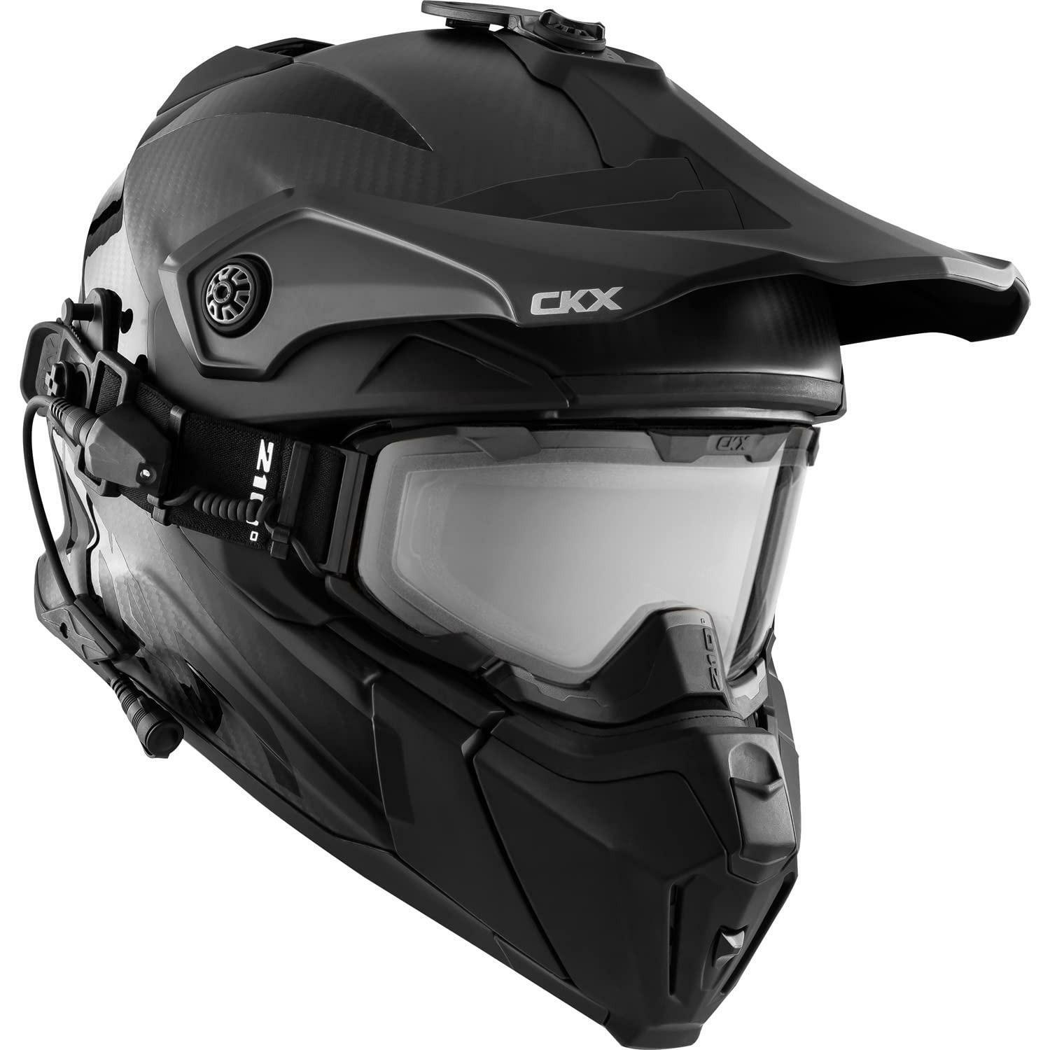 CKX Titan Original Carbon Electric Combo Helmet 3XL 512607 - Open Box