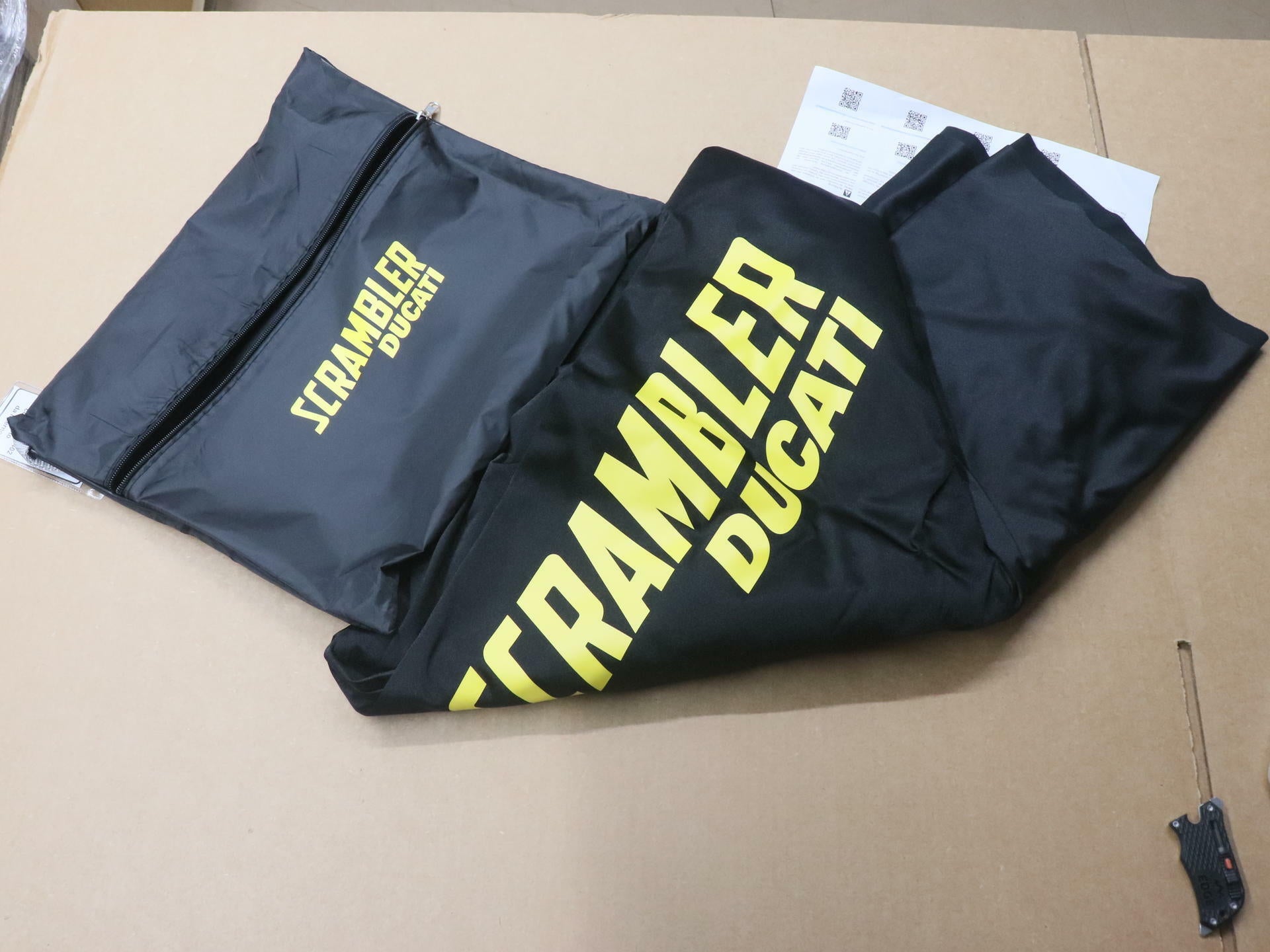 Ducati Scrambler 1100 Indoor Motorcycle Cover Perline Black 97580101A - Open Box