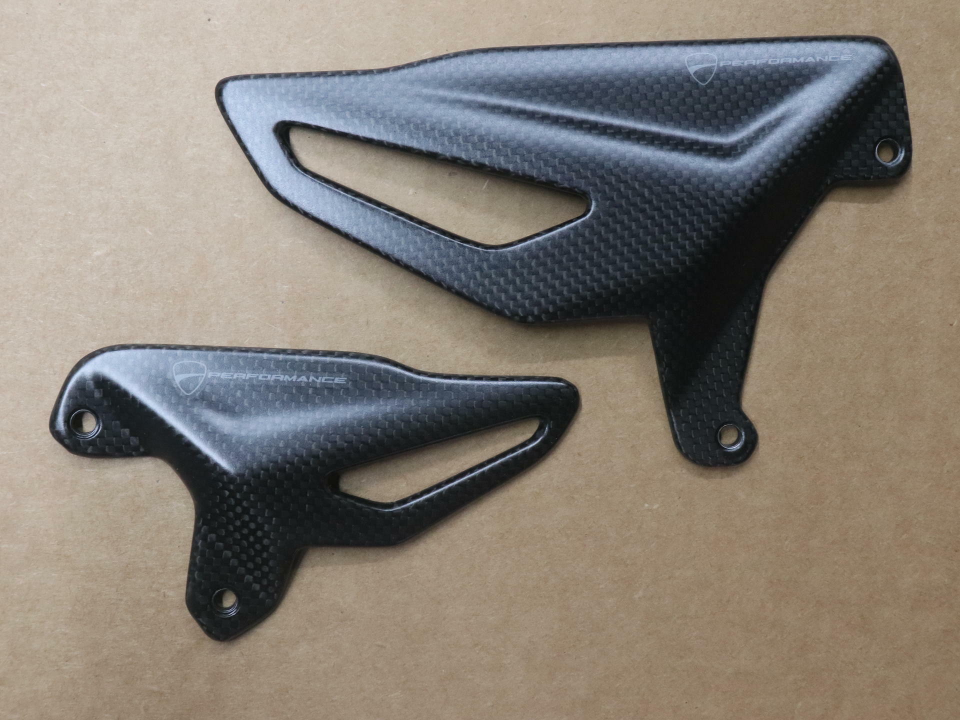 Ducati Streetfighter Carbon Fiber Heel Guards Rearset 96981062A - Open Box