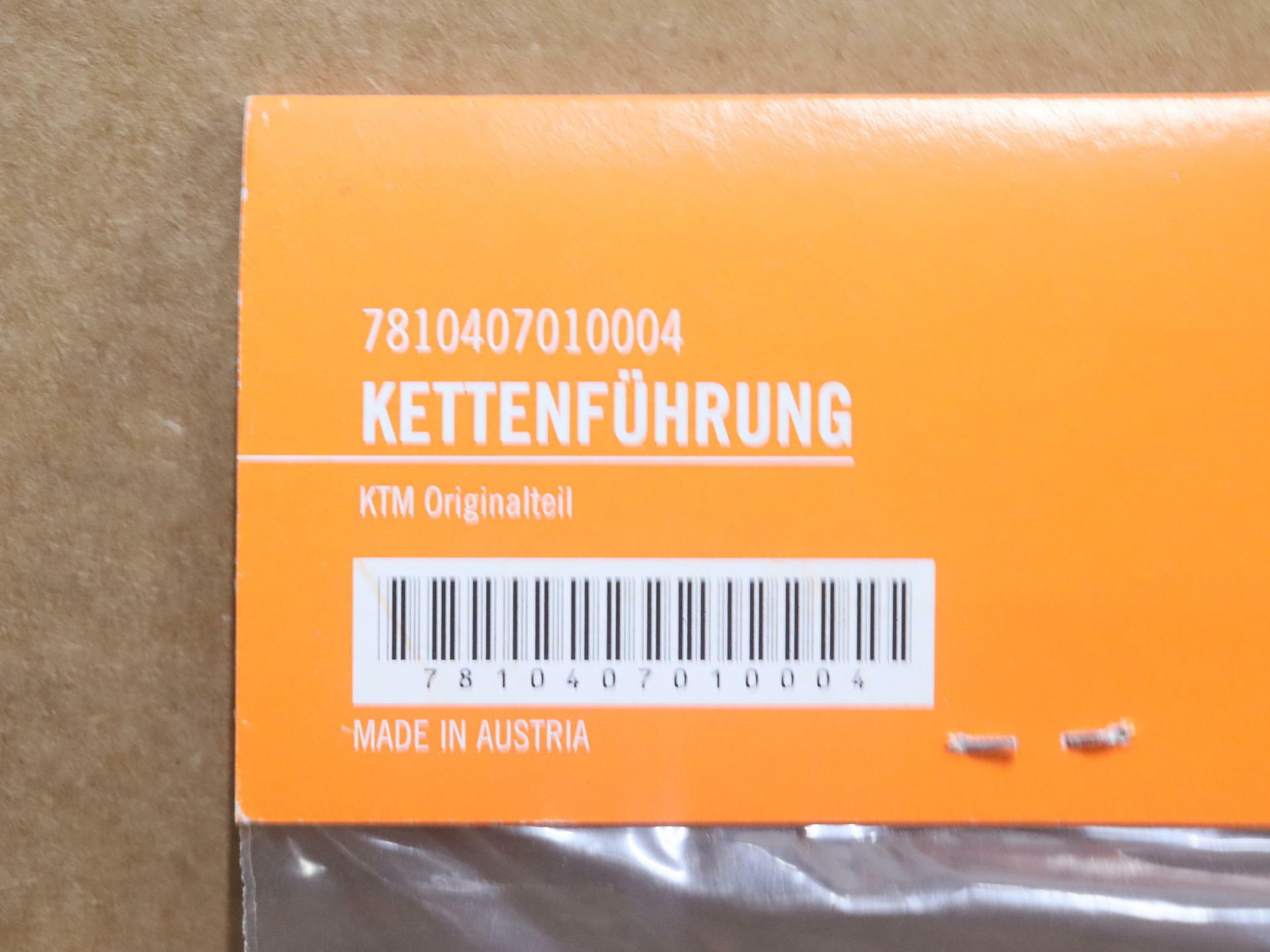 KTM REAR Chain Guide Guard SX XC XC-W EXC EXC-F SX-F - 7810407010004 - Open Box