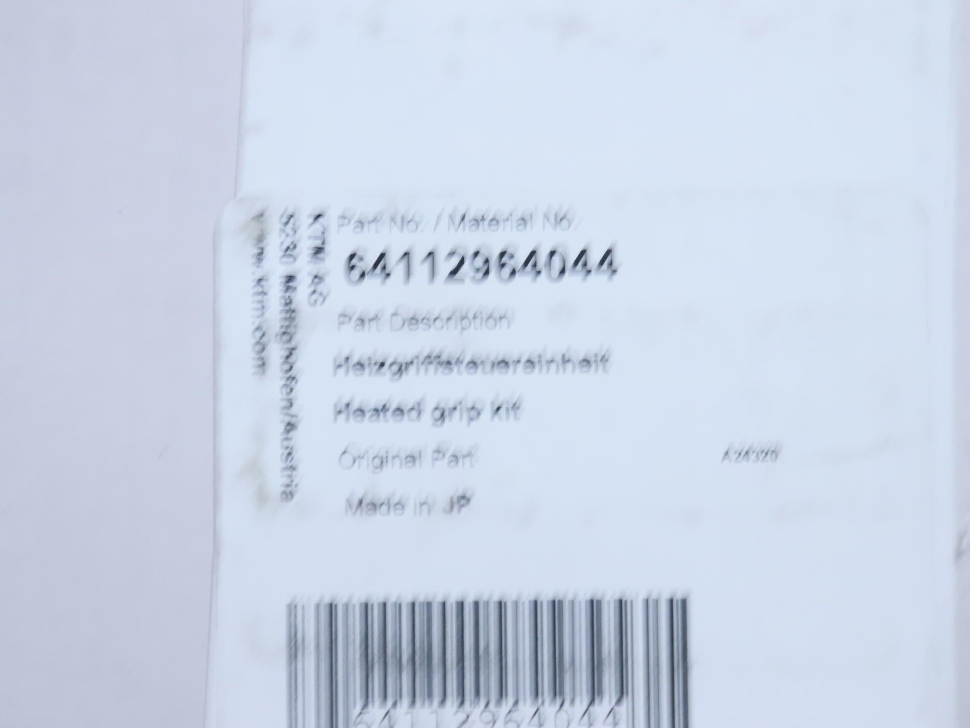 OPEN BOX - OEM KTM Heated Grip Kit 790 890 Duke 790 890 Adventure - 64112964044