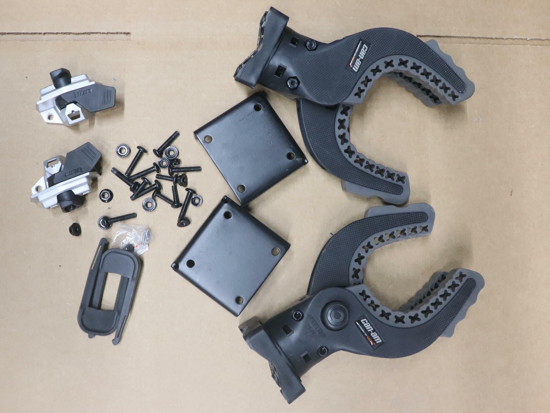 OPEN BOX - OEM Can-Am LinQ Gear Grip Clip Clamp Mount Set Kolpin - 715001351