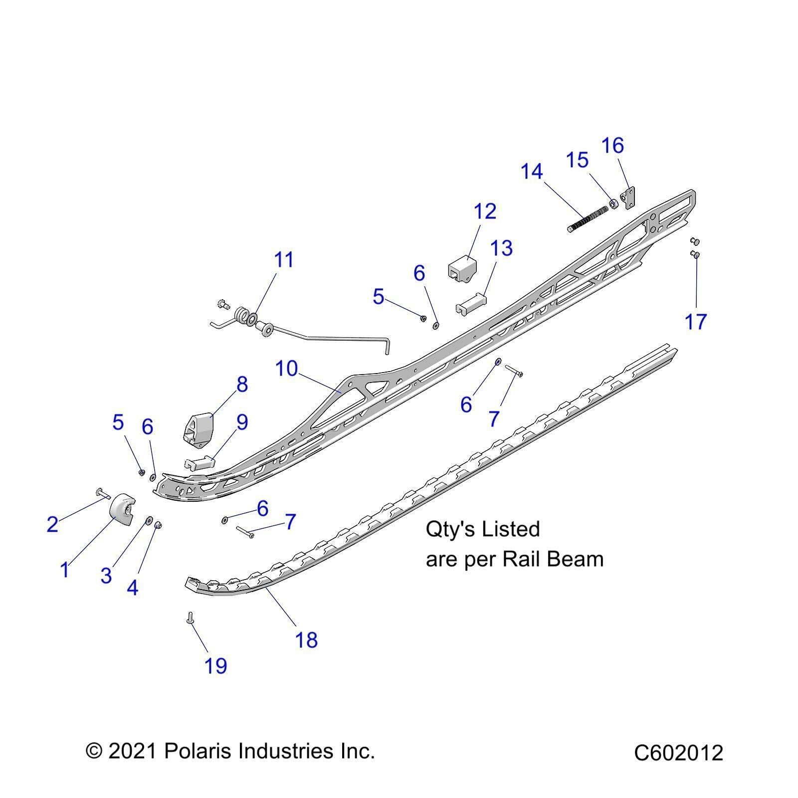 OEM Polaris Ice Scratchers RMK 650 850 Patriot Khaos - 2882028 - Open Box