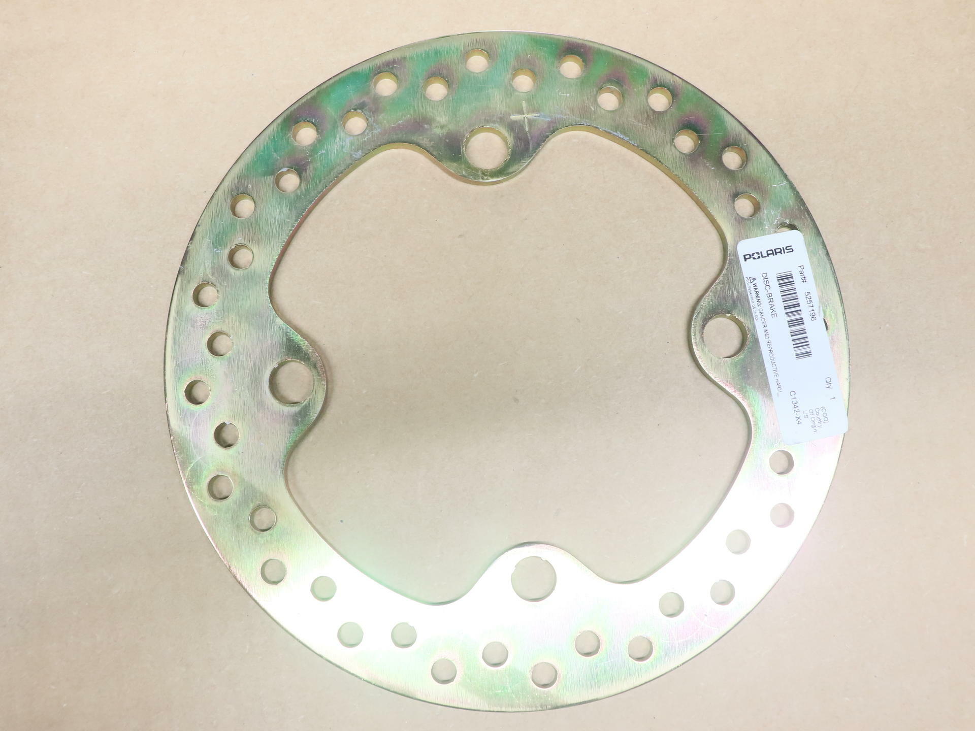 Polaris OEM Brake Disk Rotor RZR 4 1000 General XP 1000 5257196 - Open Box