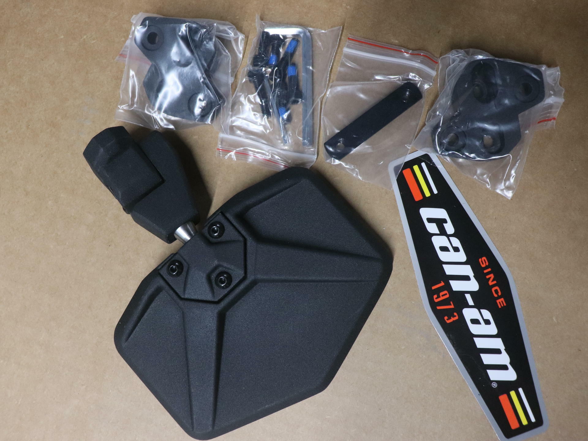 OEM Can-Am Defender Heavy Duty Aluminum Side Mirror 715002459 - Open Box