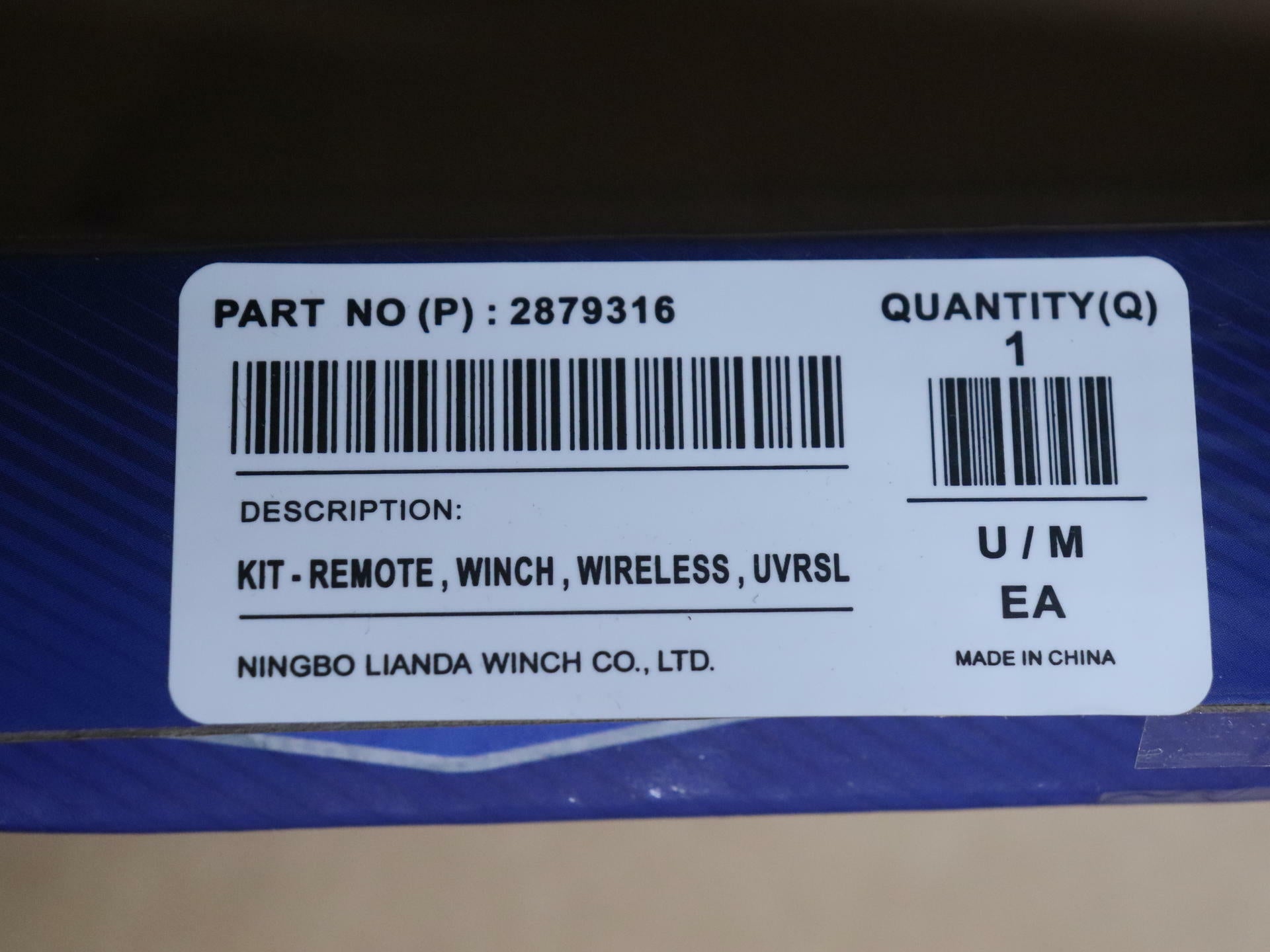 OPEN BOX - OEM Polaris Wireless Winch Remote Control Kit - 2879316