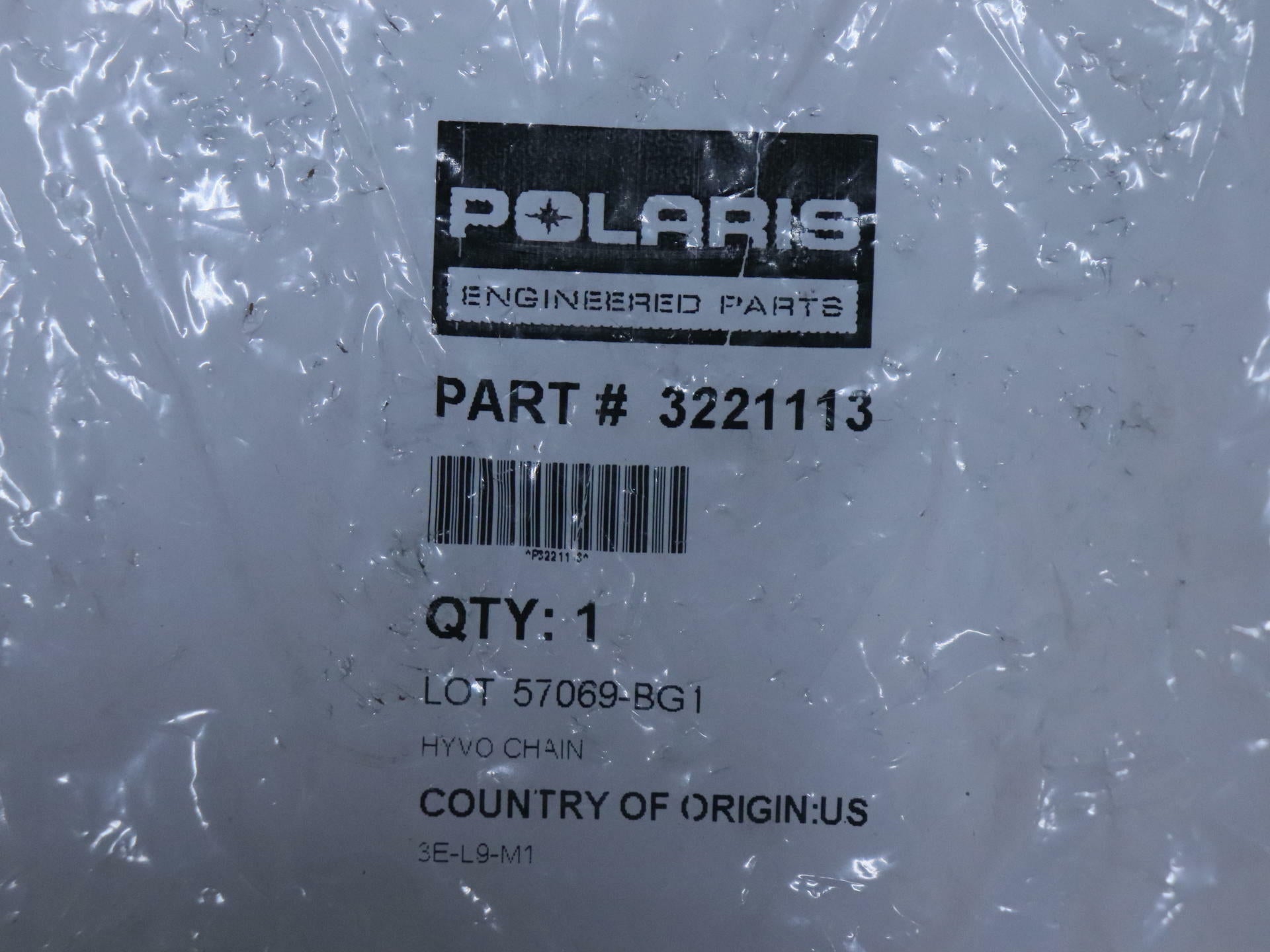 OEM Polaris HYVO Silent Chain Indy 340 WideTrak 550 600 - 3221113 - Open Box