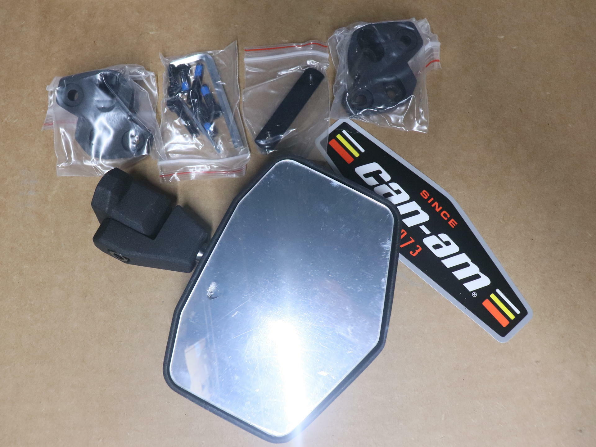 OEM Can-Am Defender Heavy Duty Aluminum Side Mirror 715002459 - Open Box