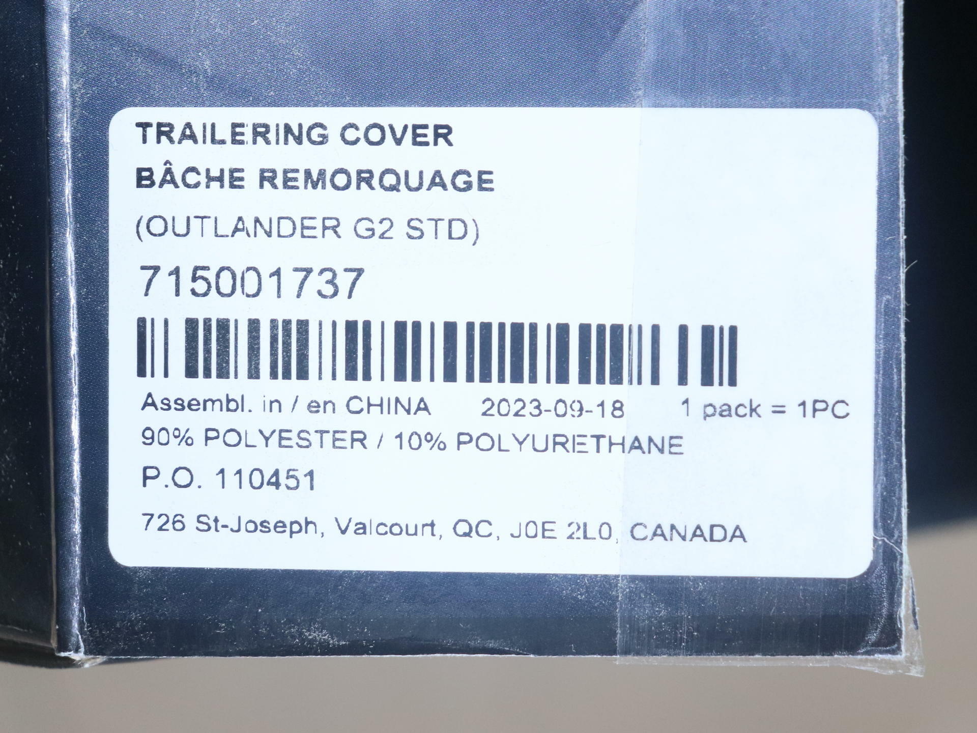 OPEN BOX - OEM Can-Am Trailerable ATV Cover Outlander 500 570 650 850- 715001737