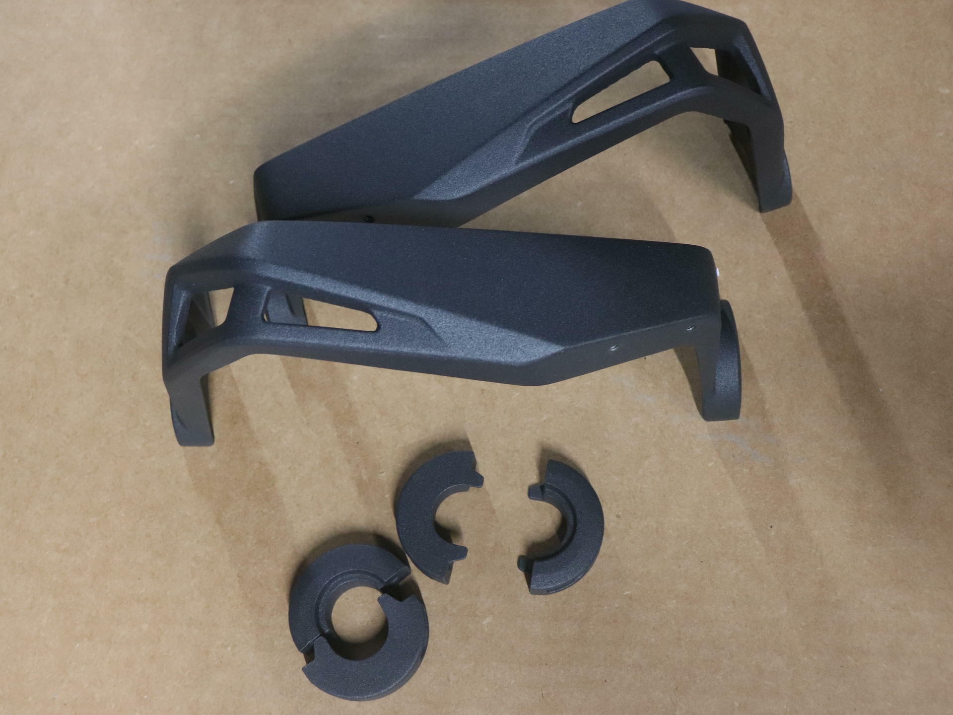 OPEN BOX - OEM Can-Am Handguard Set Aluminum BLACK All Ryker Models - 219400998