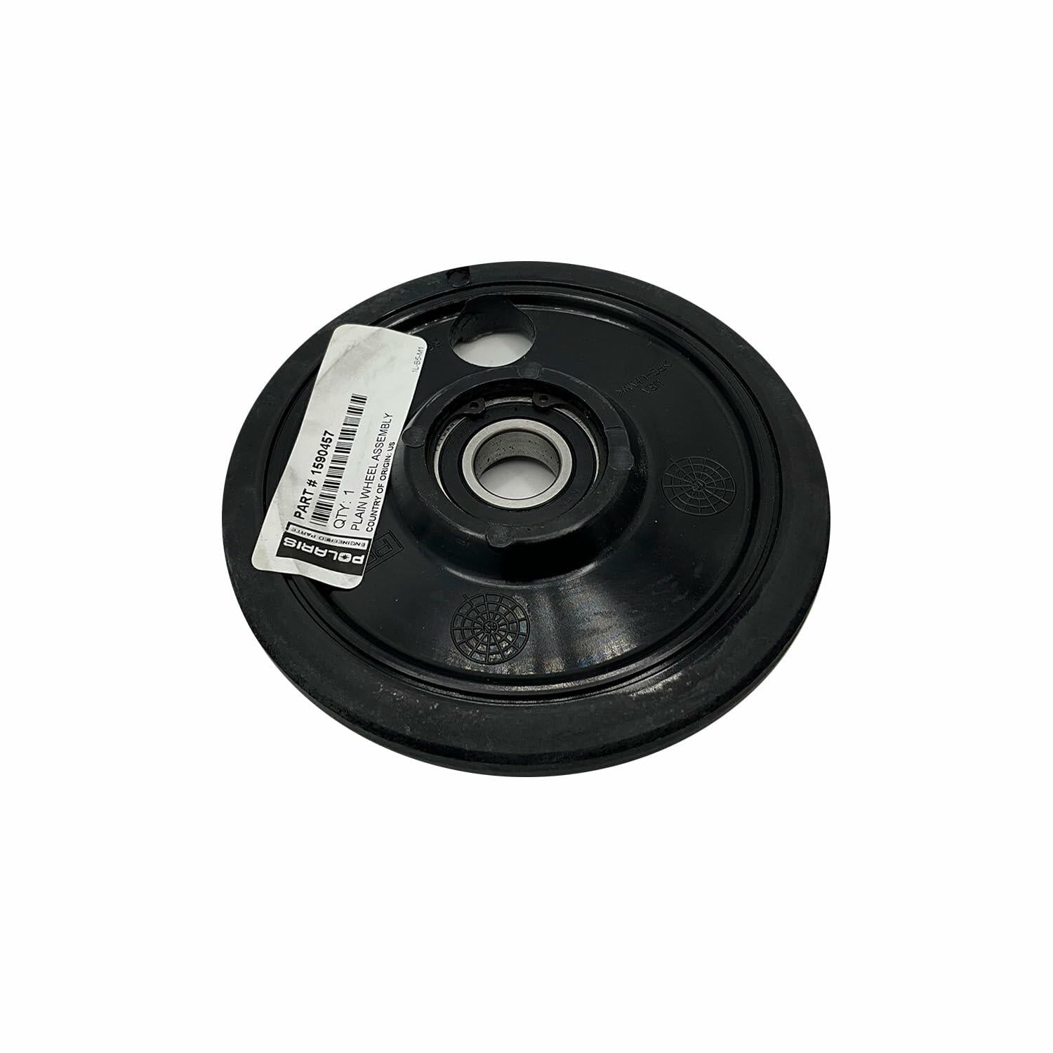 Polaris Snowmobile Plain Wheel Assembly, Genuine OEM Part 1590457, Qty 1