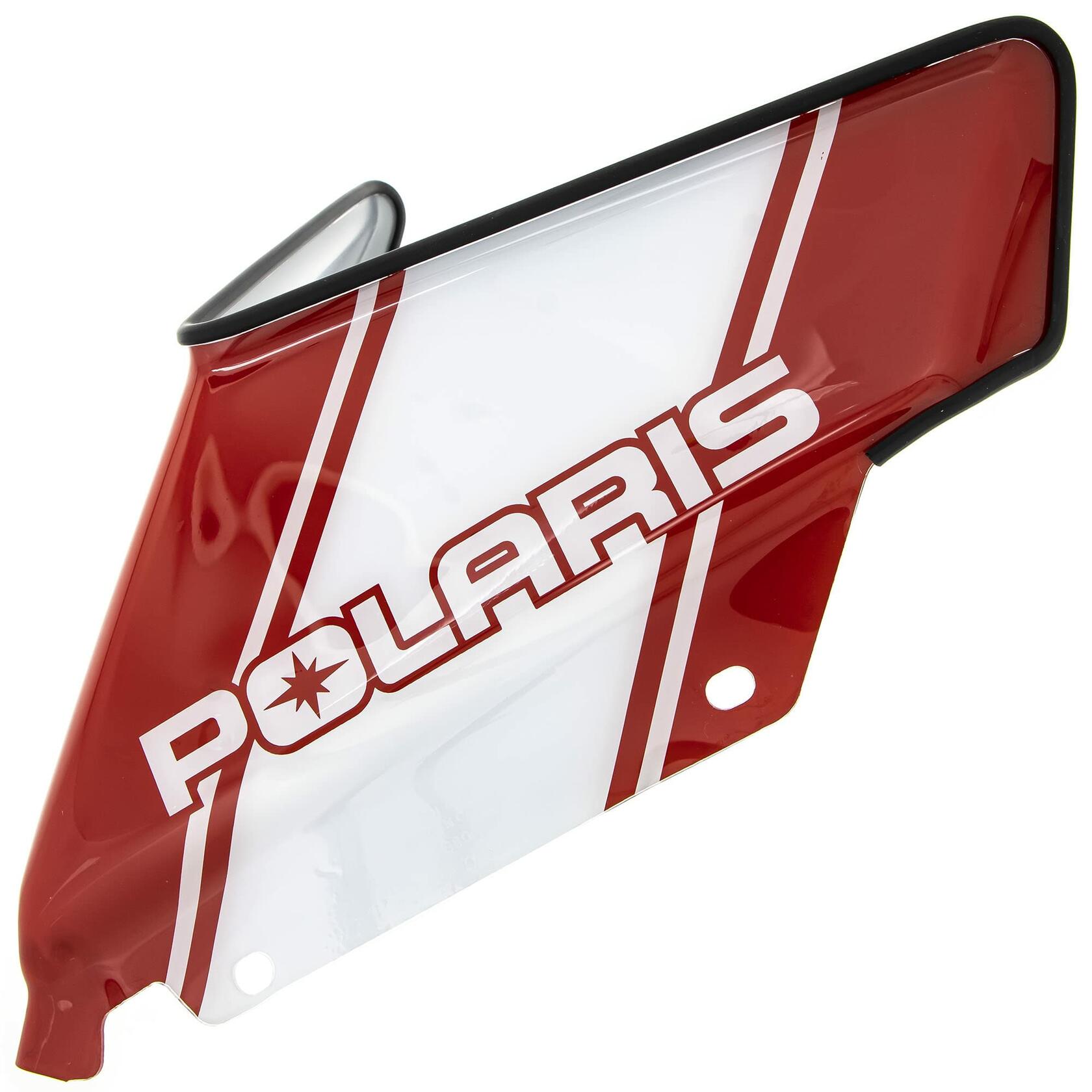 Polaris Snowmobile Low Windshield with Striped Logo