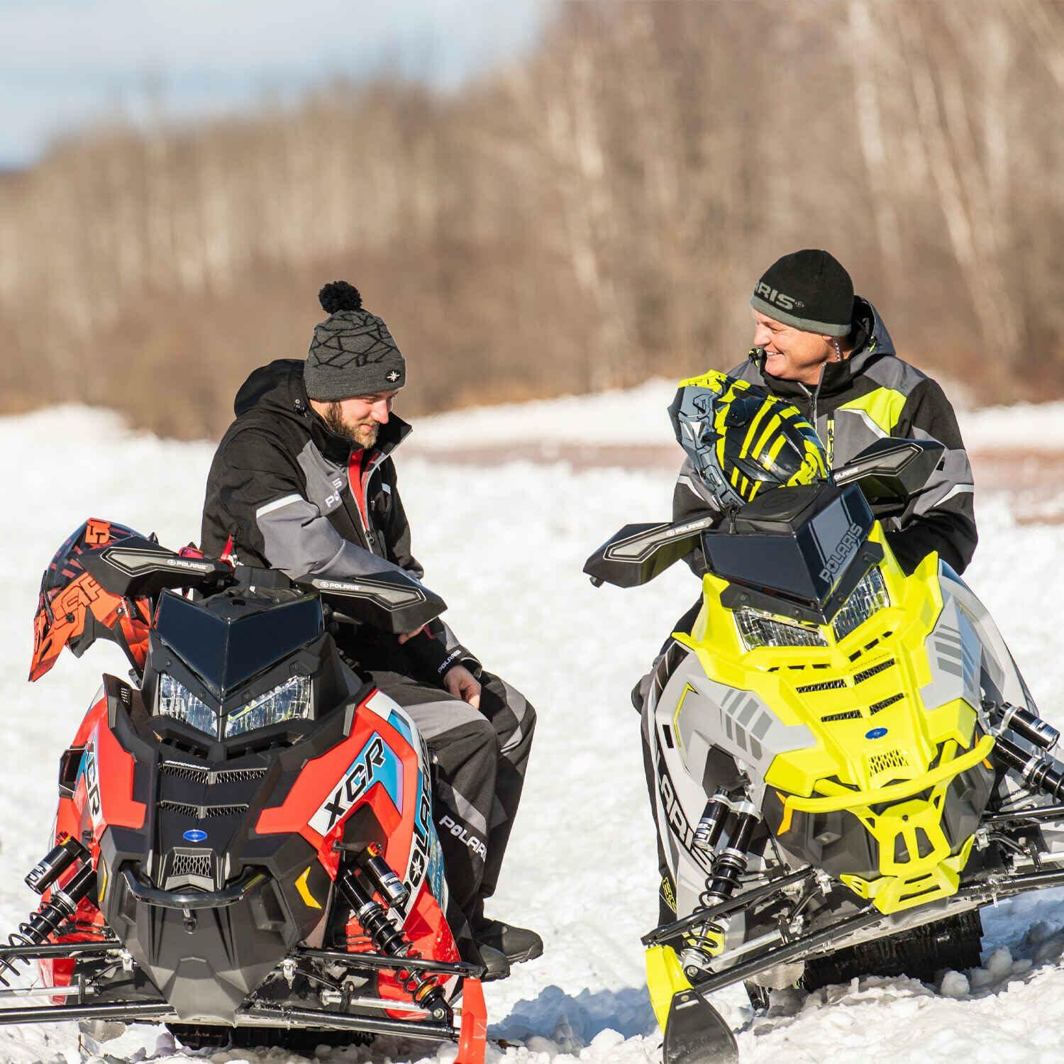 Polaris Snowmobile Low Windshield with Striped Logo
