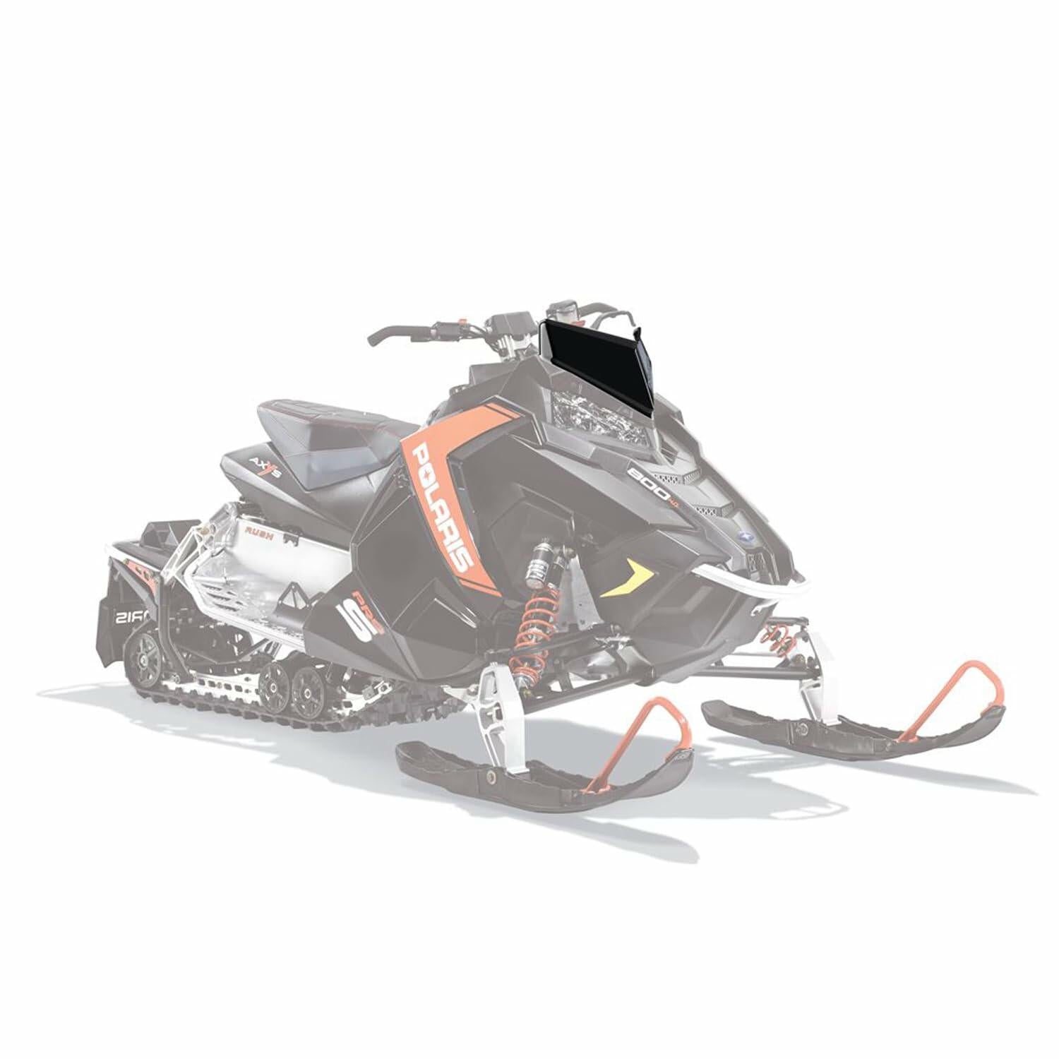 Polaris Snowmobile Low Windshield with Striped Logo