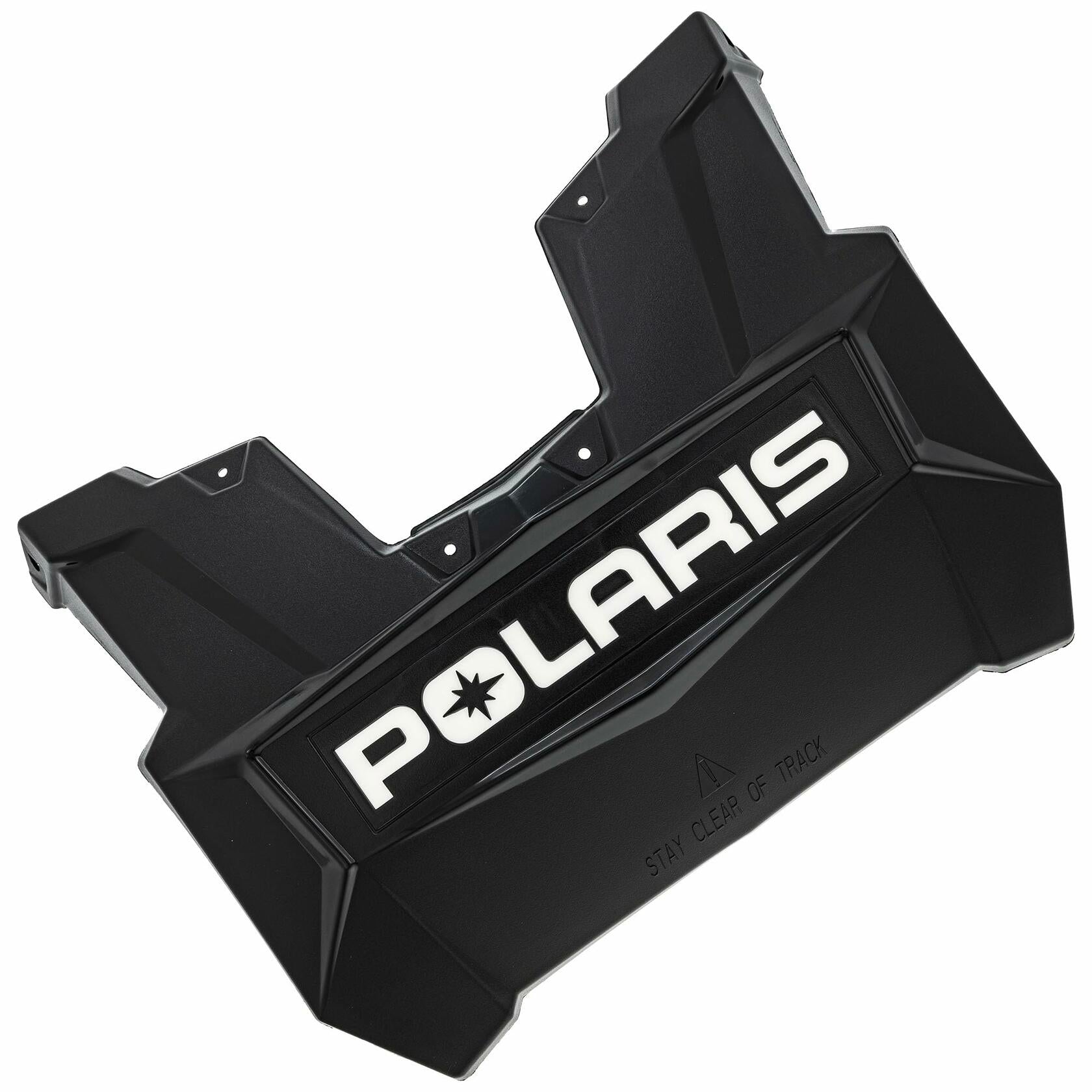 Polaris Snowmobile Snow Flap, Gloss Black, Genuine OEM Part 5450896-070, Qty 1