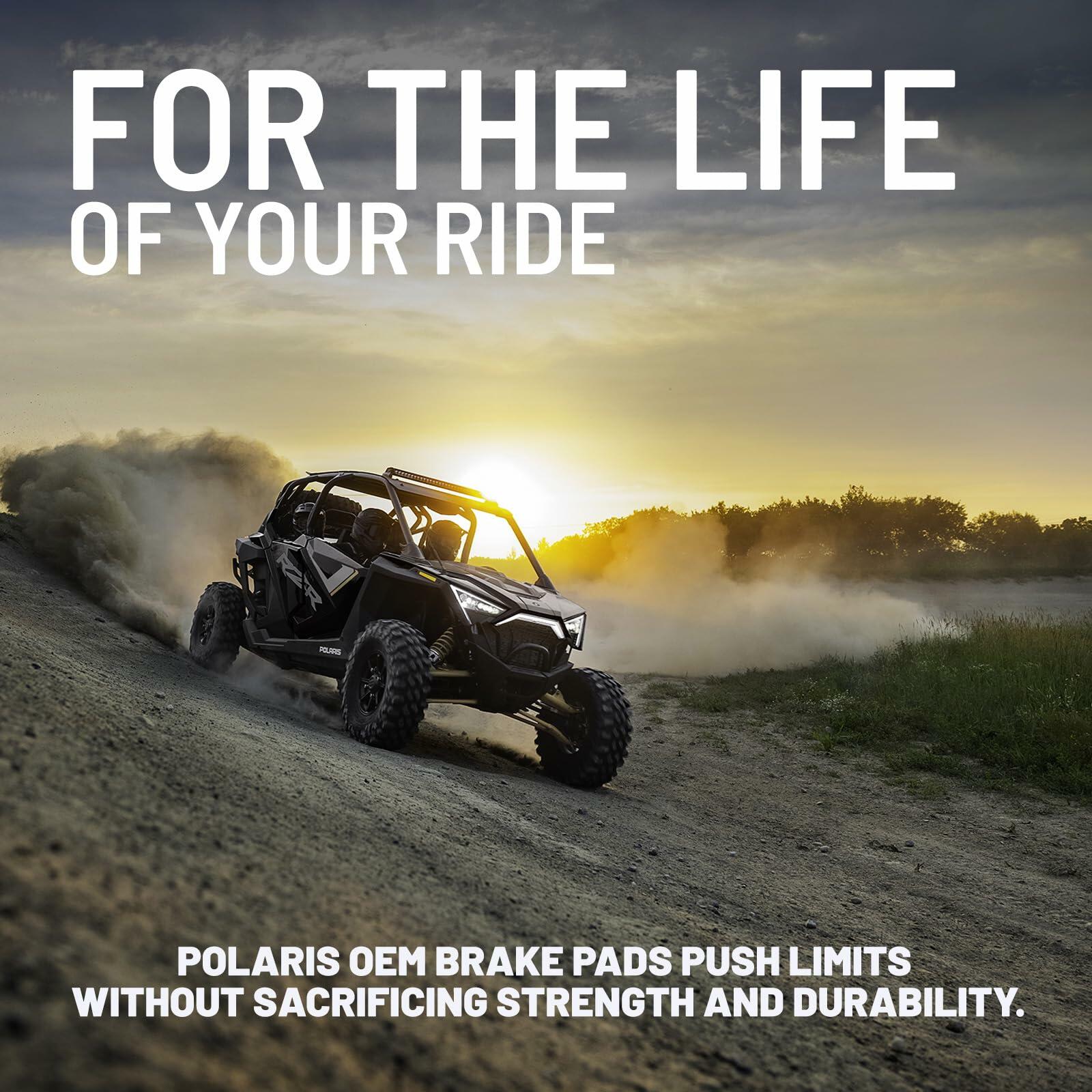 Polaris Dual Bore Compact Brake Pad Kit, 1.188, Set of Two Brake Pads in Specific for RZR Trail S 1000 Premium, RZR Trail S, RZR 900, RZR 170 EFI, ACE 900 XC, Genuine OEM Part 2206025