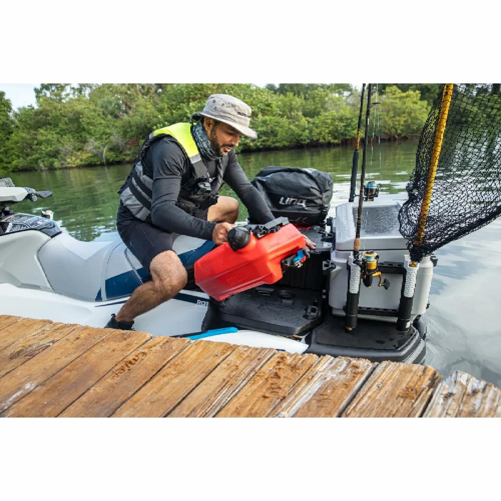 Sea-Doo New OEM LinQ Fishing Rod Holder 13.5 Gallon Cooler 295100795 Jet Ski PWC