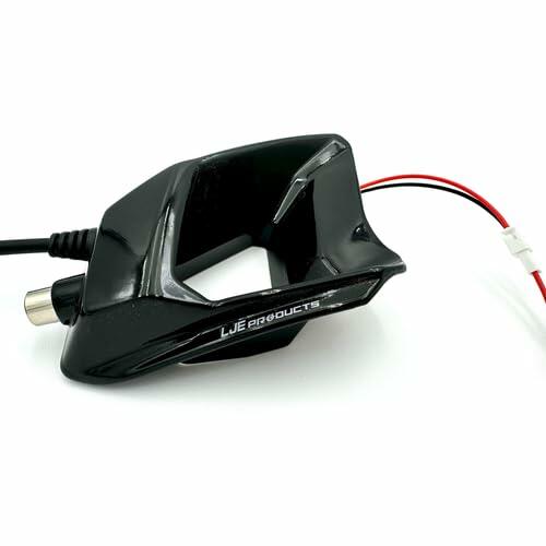 LJE Blizzard Buster for CKX Mission Helmet Safety Light Gloss Black BBM-001-01
