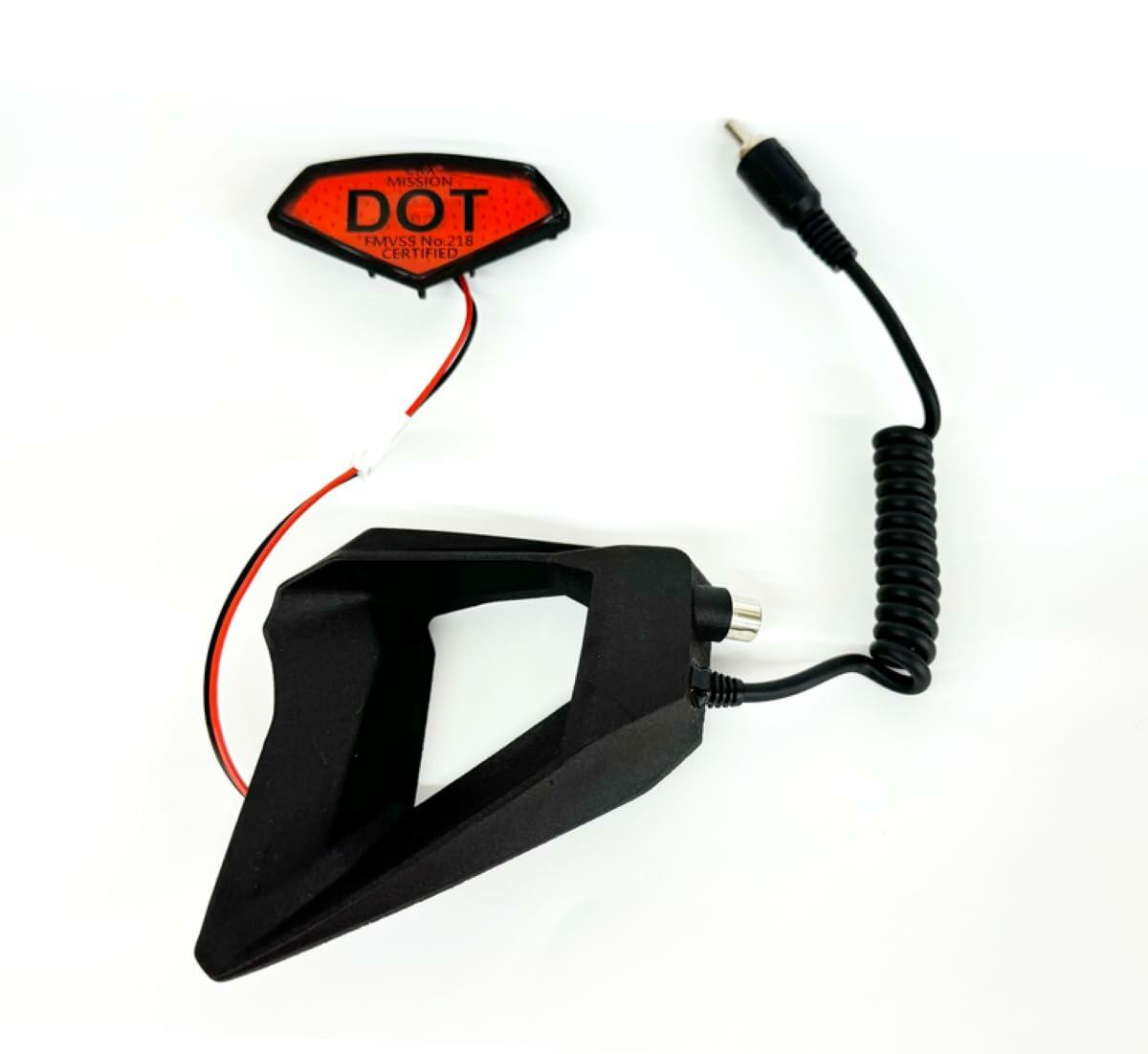 LJE Blizzard Buster for CKX Mission Helmet Safety Light Matte Black BBM-001-00