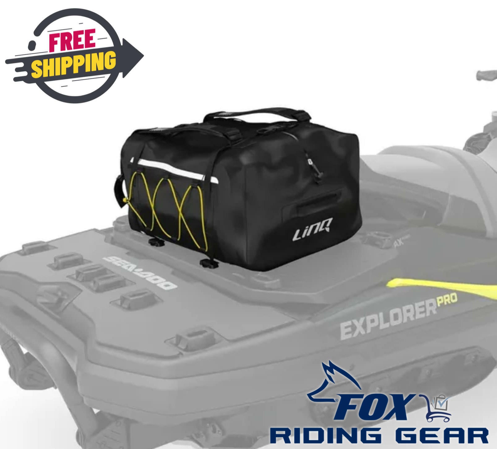 Sea-Doo LinQ Explorer Storage Bag 26 Gal 100L 295101016 Black OEM - Open Box
