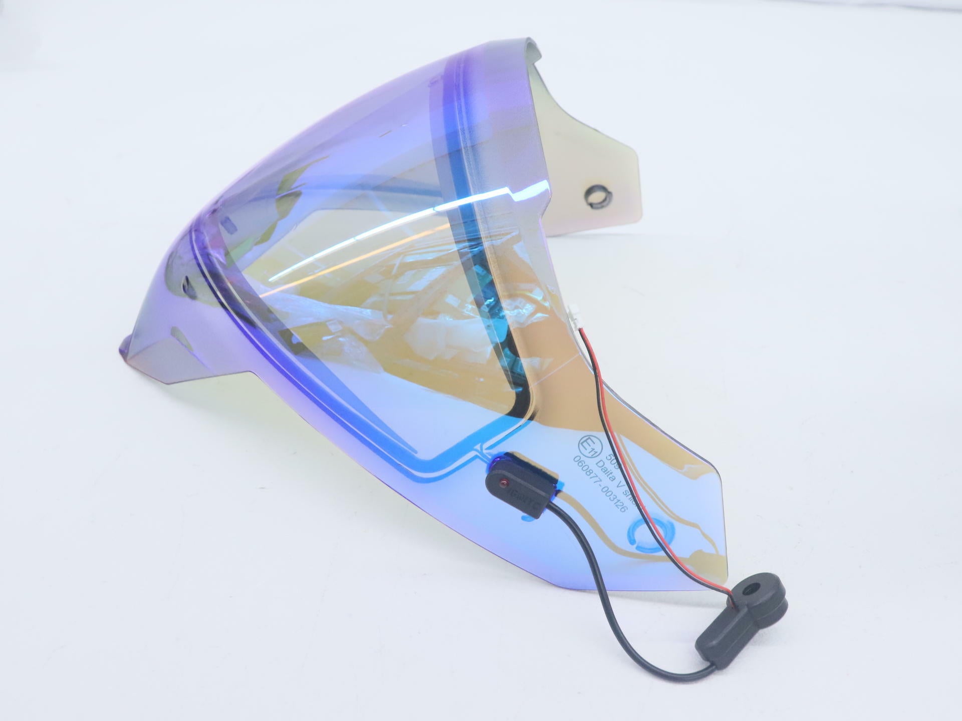 509 Delta V Electric Face Shield Sapphire Mirror - F01016400-000-201 - Open Box