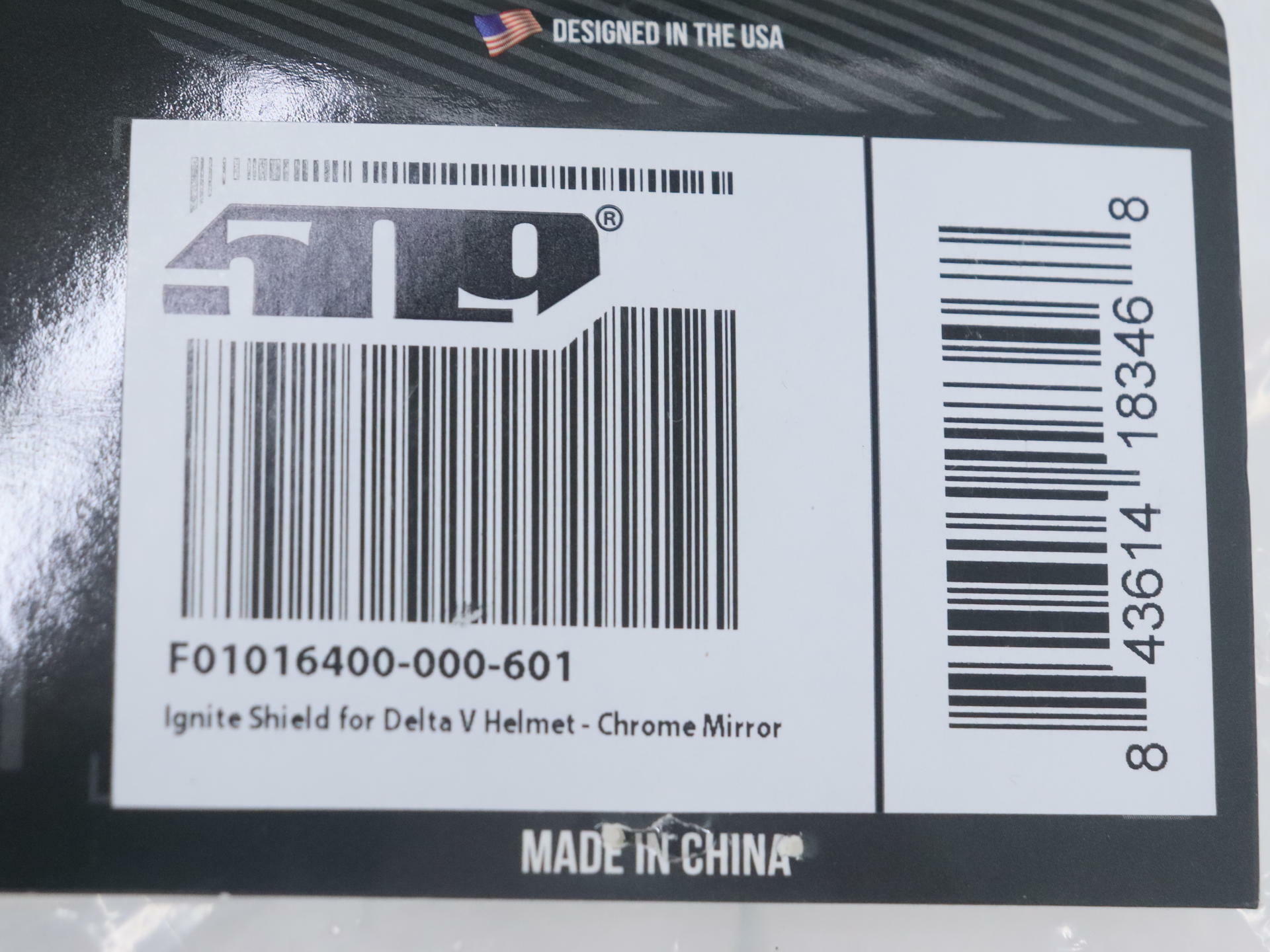509 Delta V Electric Face Shield Chrome Mirror - F01016400-000-601 - Open Box