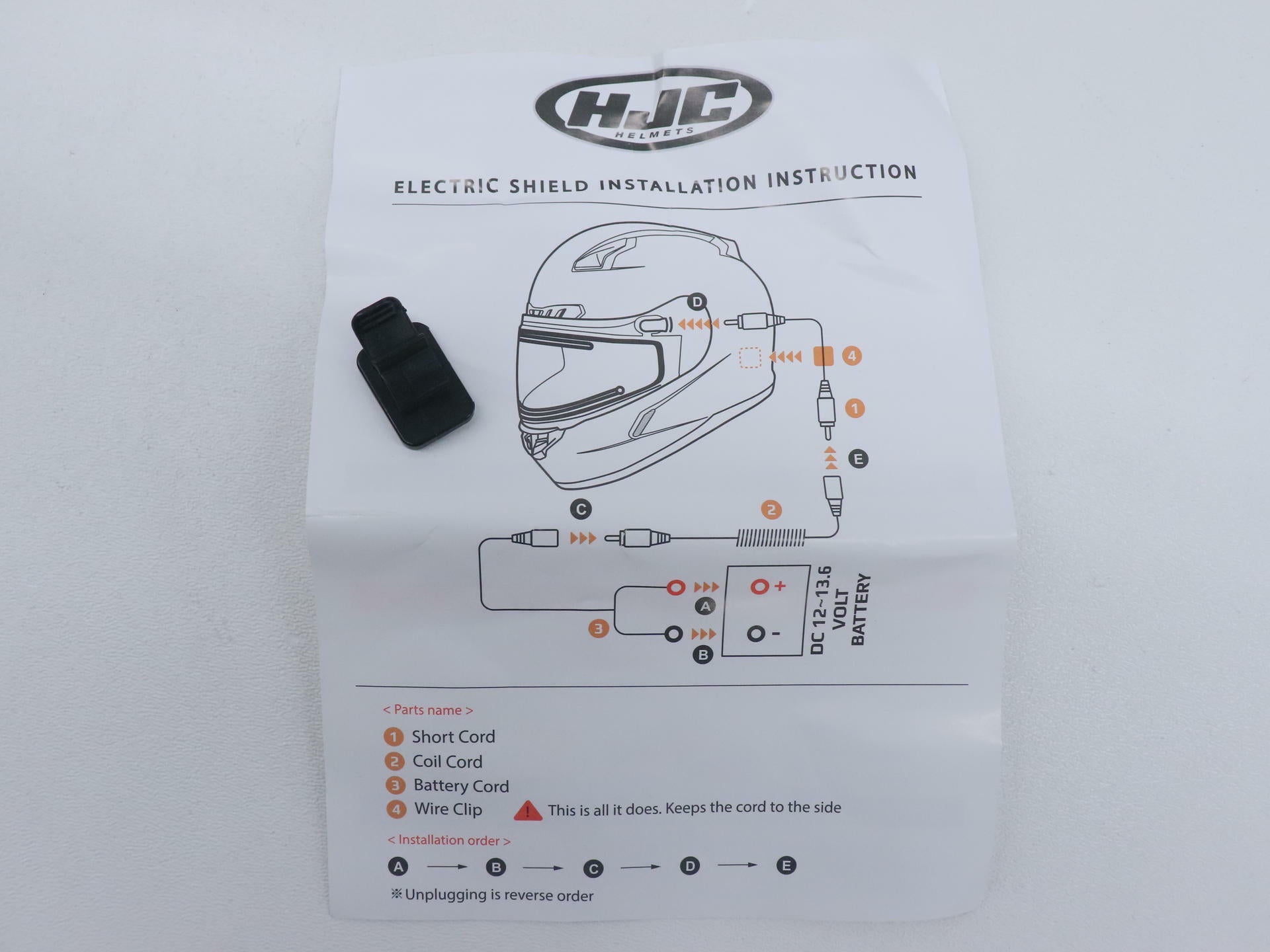 HJC HJ-09 Frameless Clear Dual Lens Electric Shield CL-15 16 - 19-024 - Open Box
