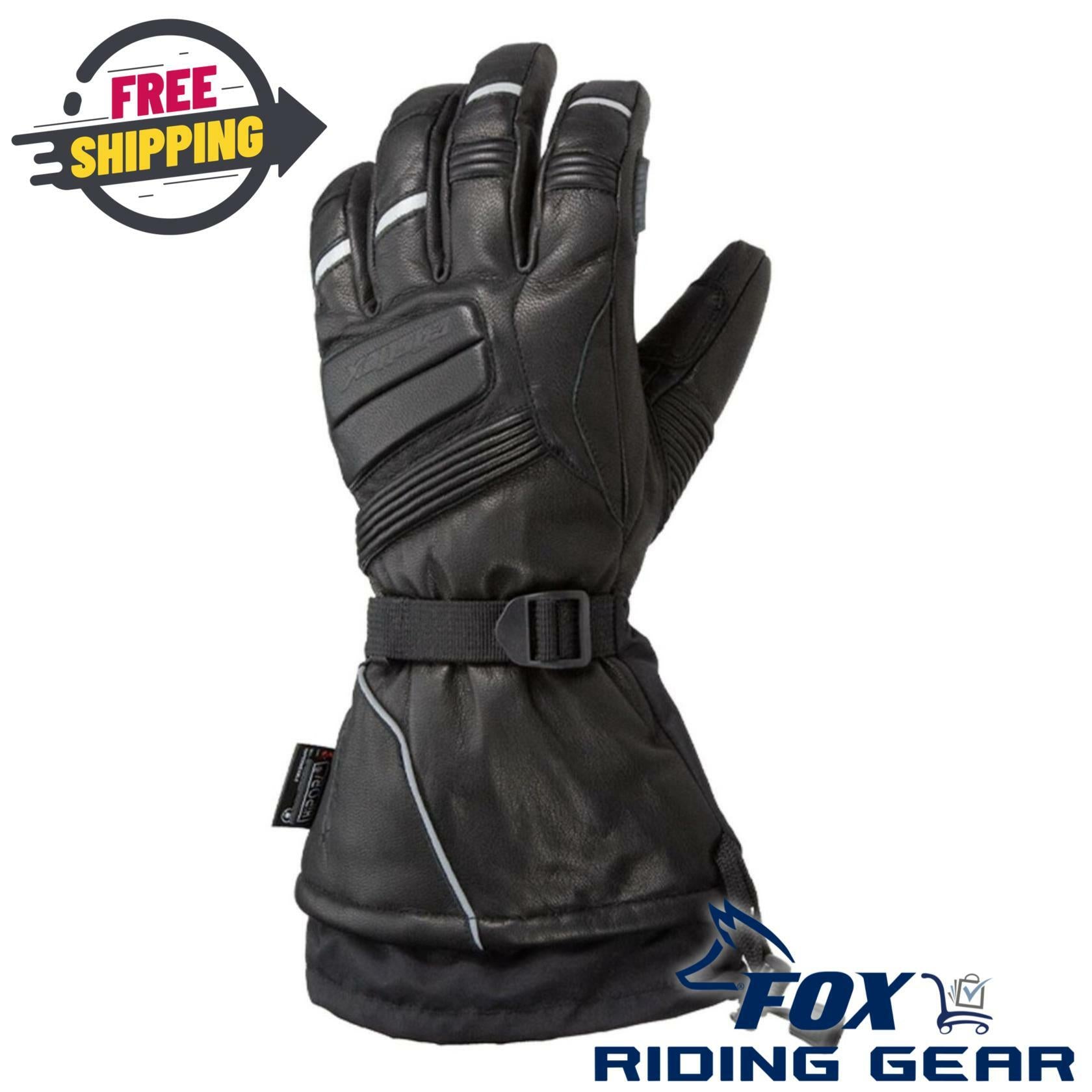 Castle X TRS G3 Womens XS Black Winter Snowmobile Gloves 74-5671 - Open Box