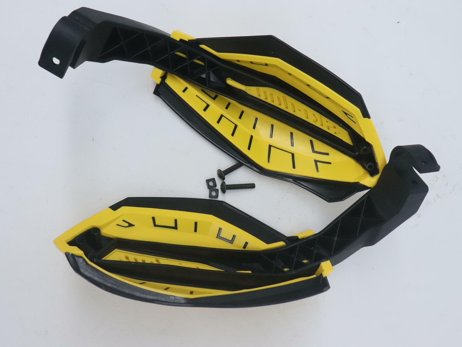 OEM Ski-Doo Hand Guard Wind Deflectors YELLOW 860200710 - REV-XP XR - Open Box
