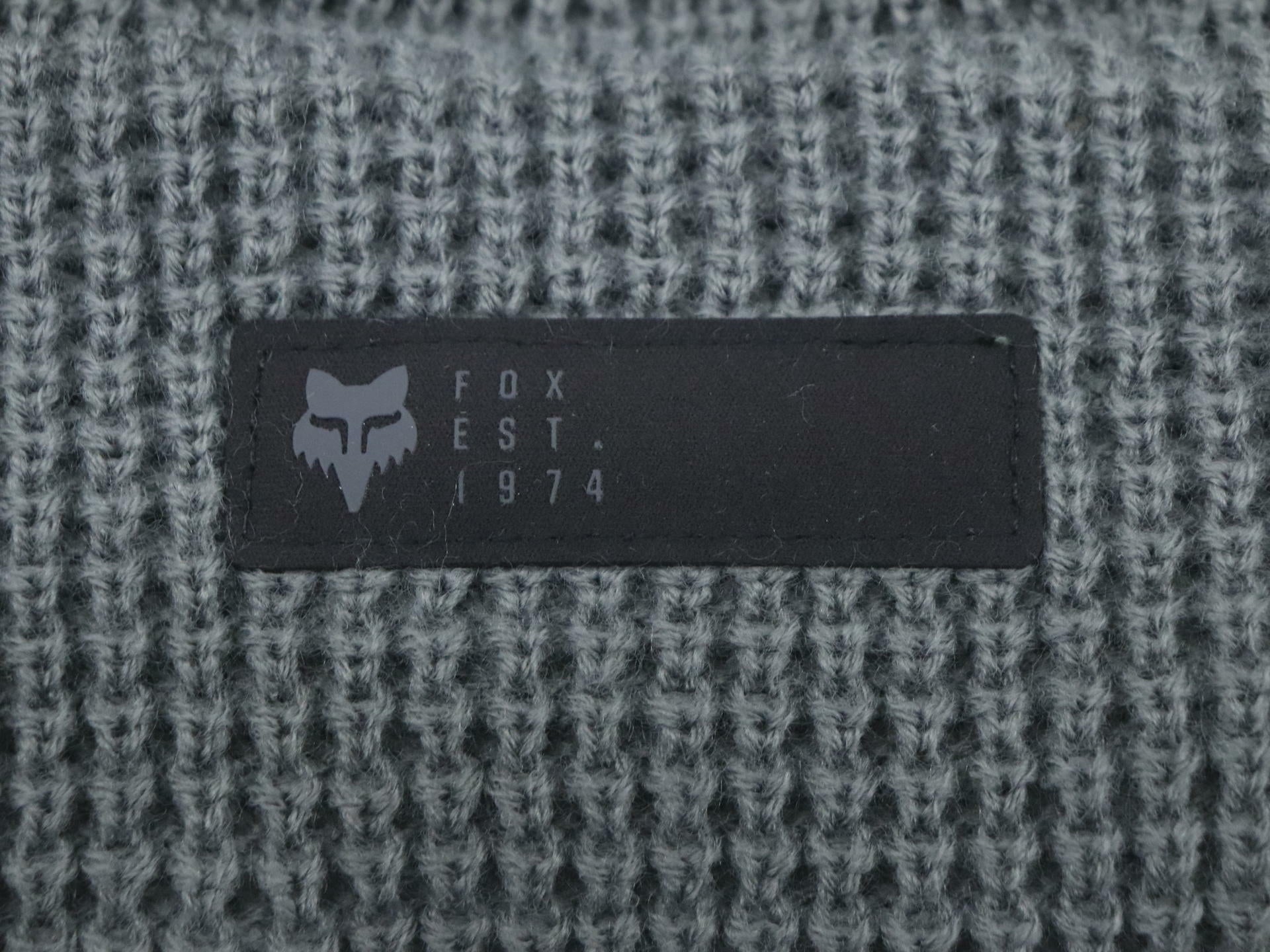 Fox Racing Zenther Beanie Pewter Grey- Adult One Size - 31827-052-OS - Open Box