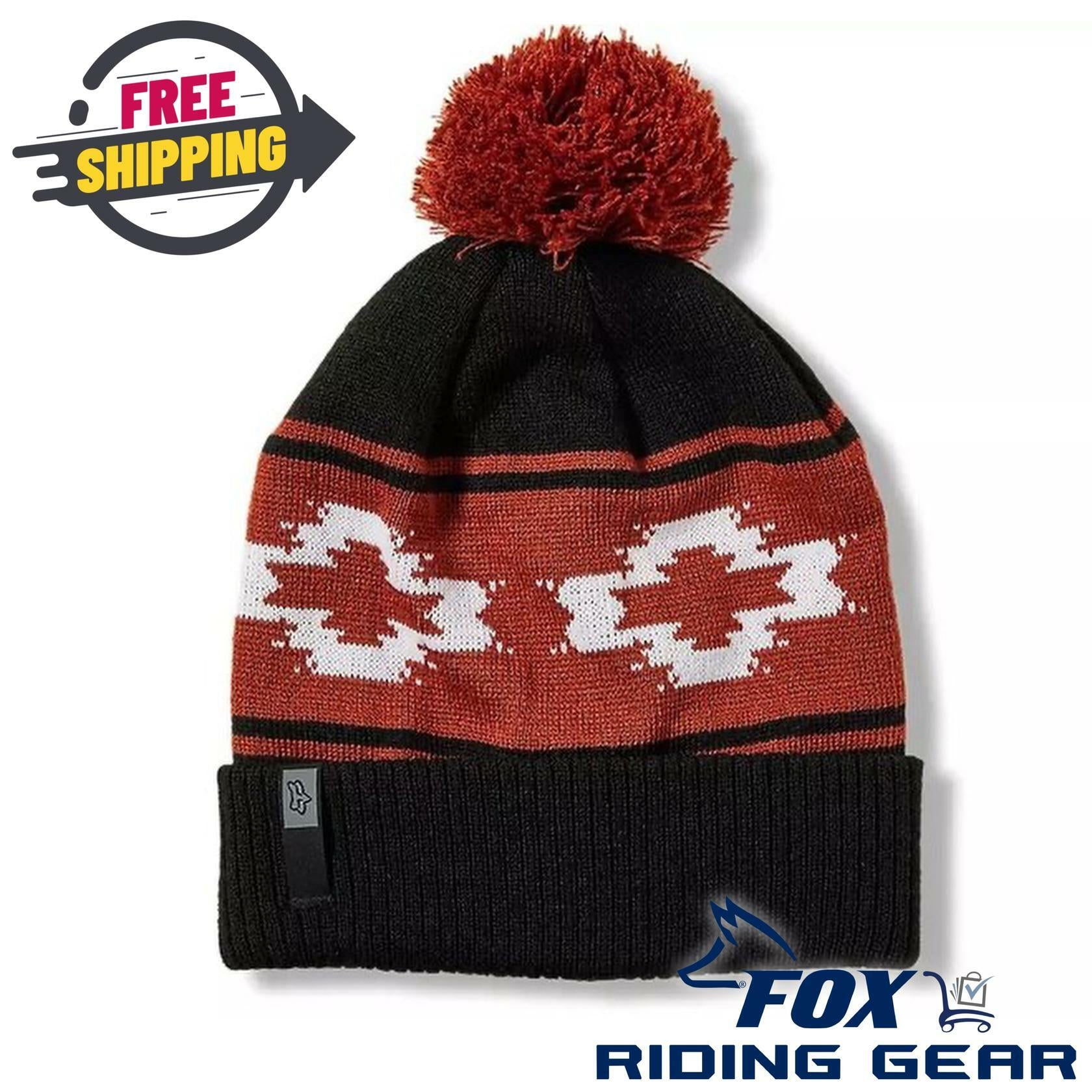 Fox Racing Full Flux Beanie Black Adult One Size 30246-001-OS - Open Box