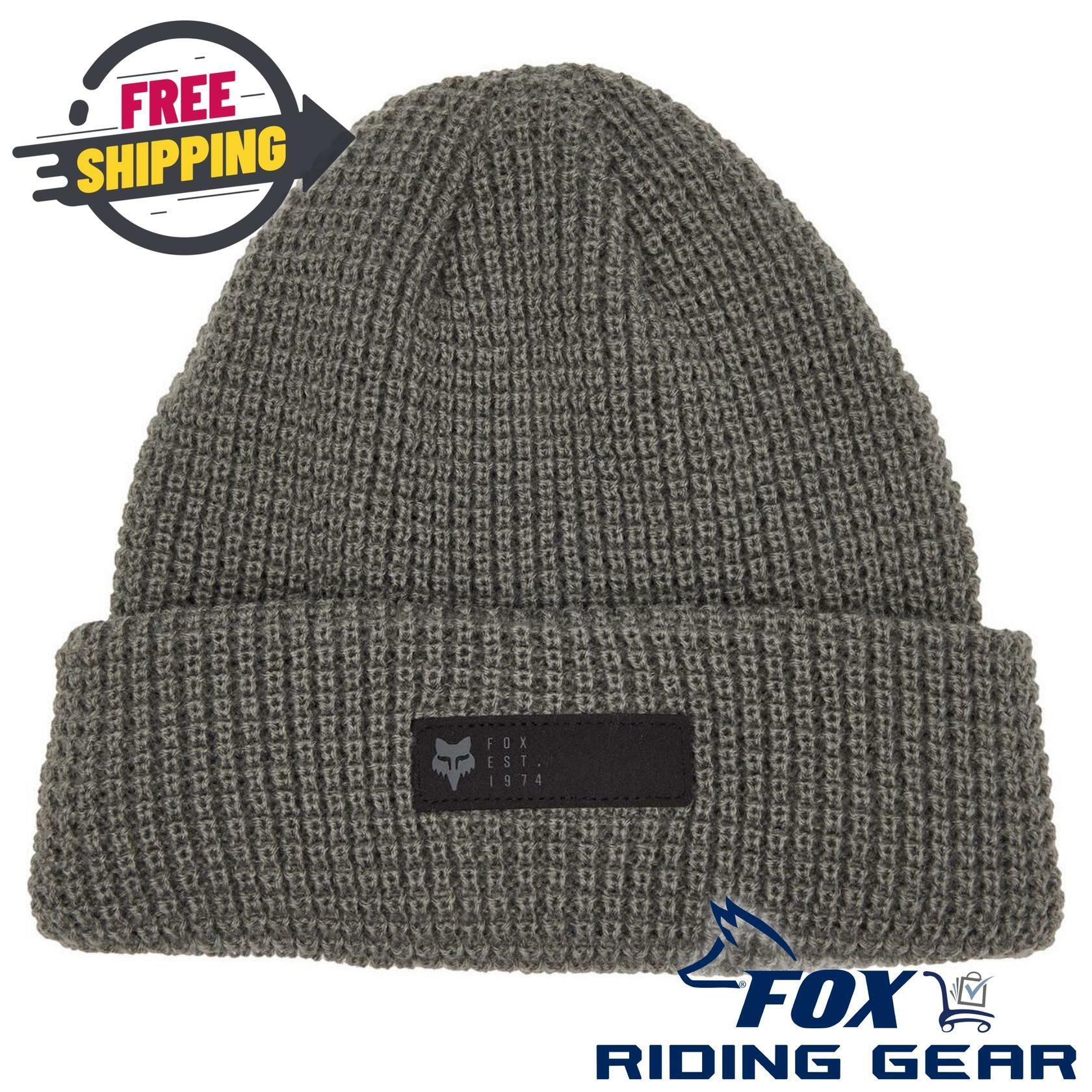 Fox Racing Zenther Beanie Pewter Grey- Adult One Size - 31827-052-OS - Open Box